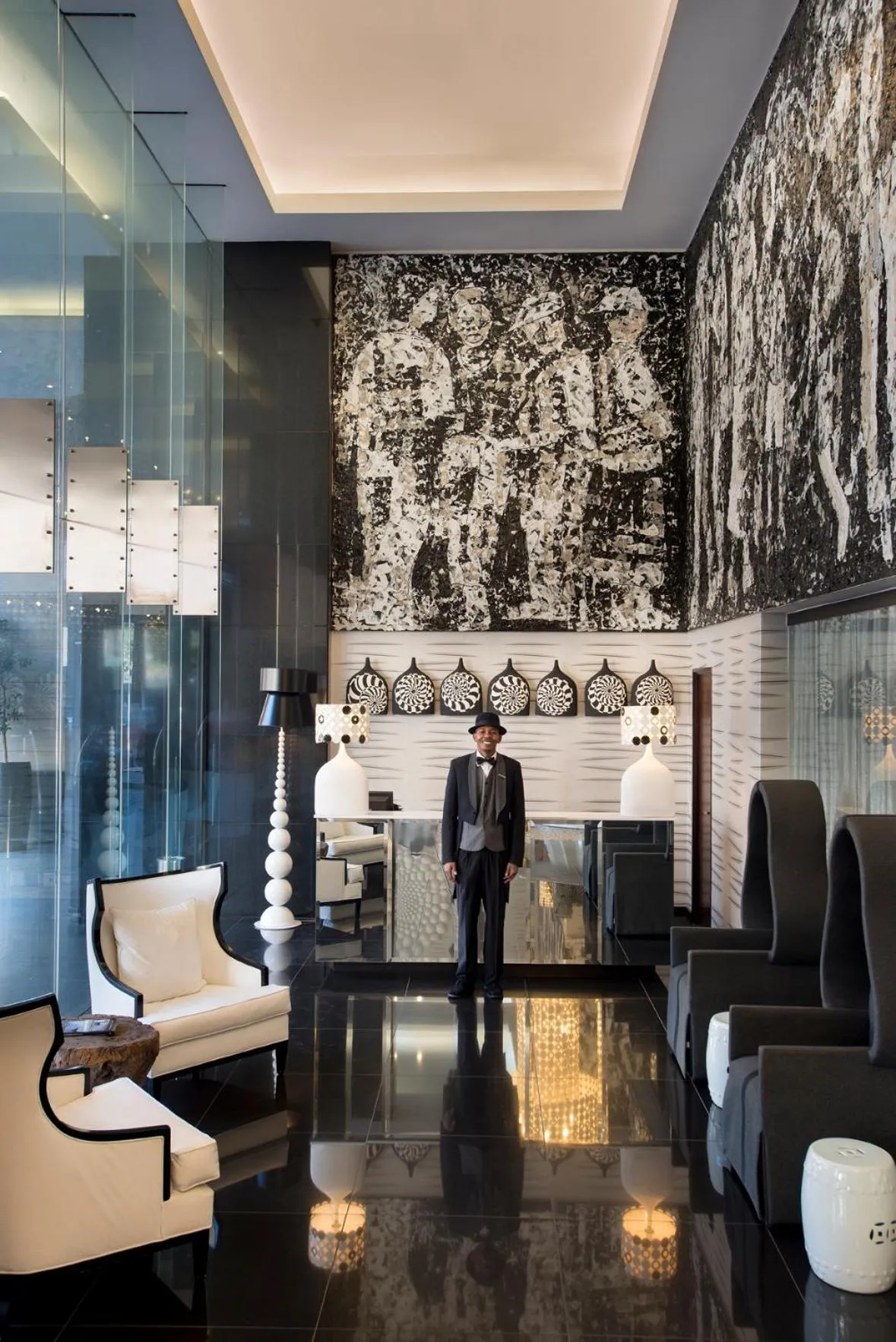 Staff in DAVINCI Hotel on Nelson Mandela Square