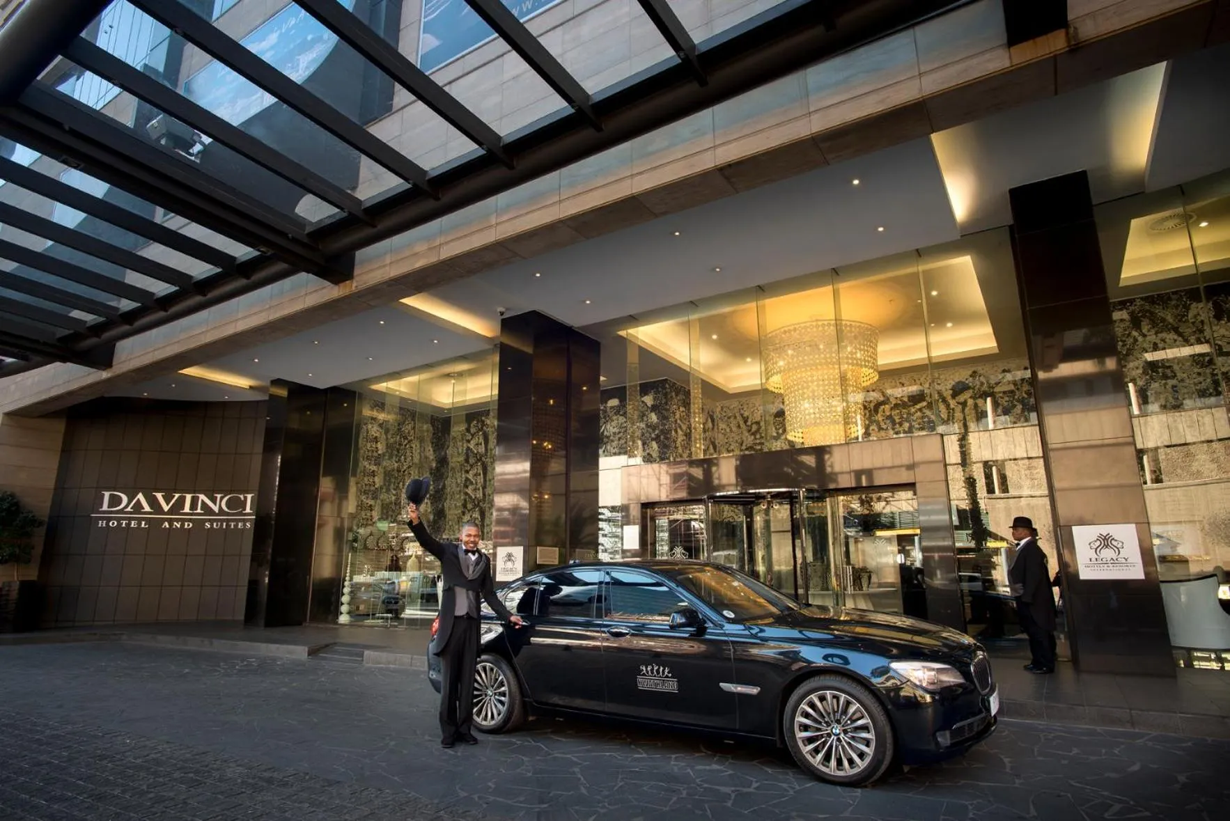 Facade/entrance in DAVINCI Hotel on Nelson Mandela Square