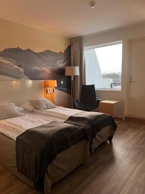 Bedroom, Bed in Oppdal Turisthotell