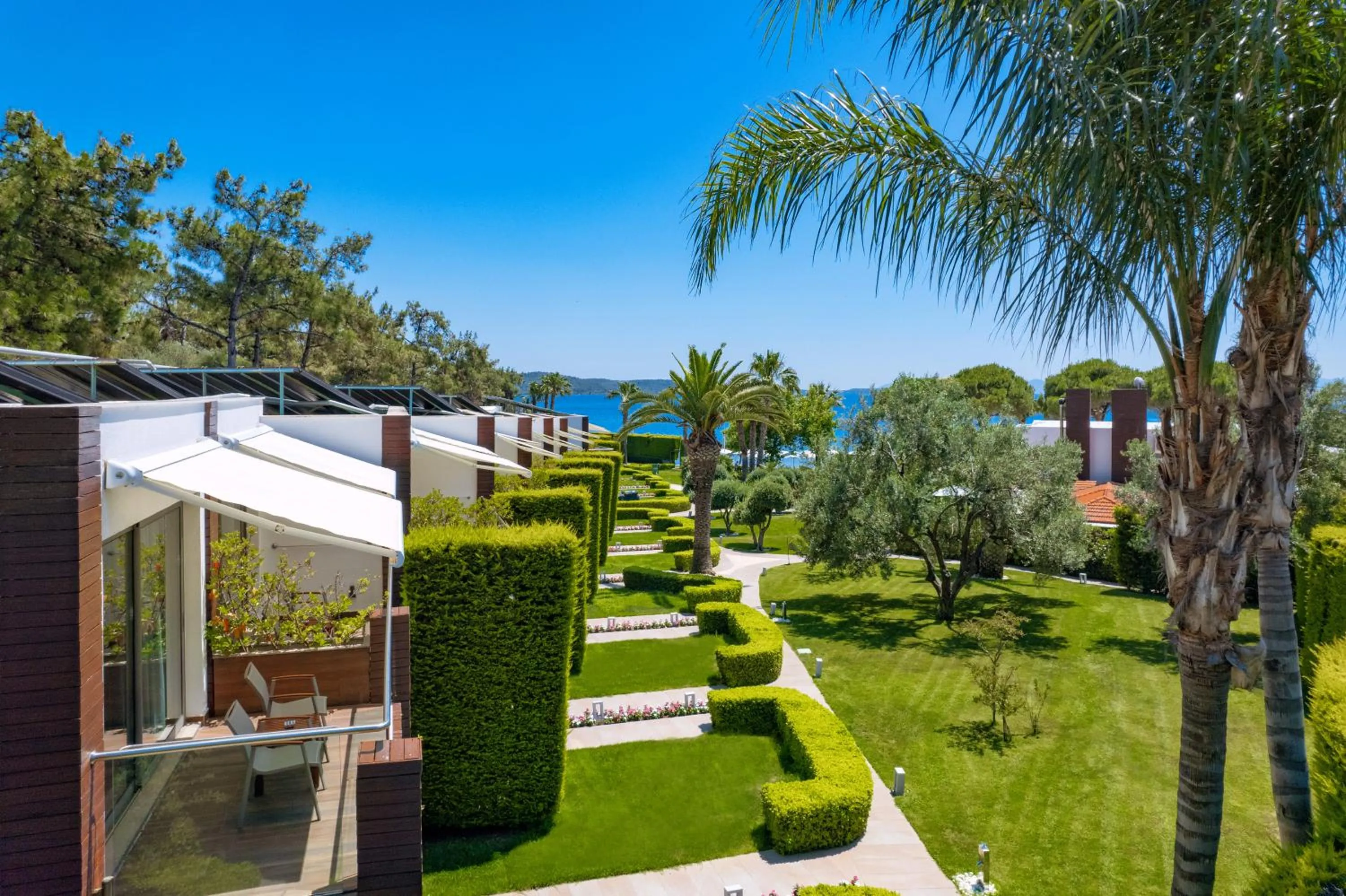 Patio in Ortunc Hotel - Cunda Island (Adult Only)