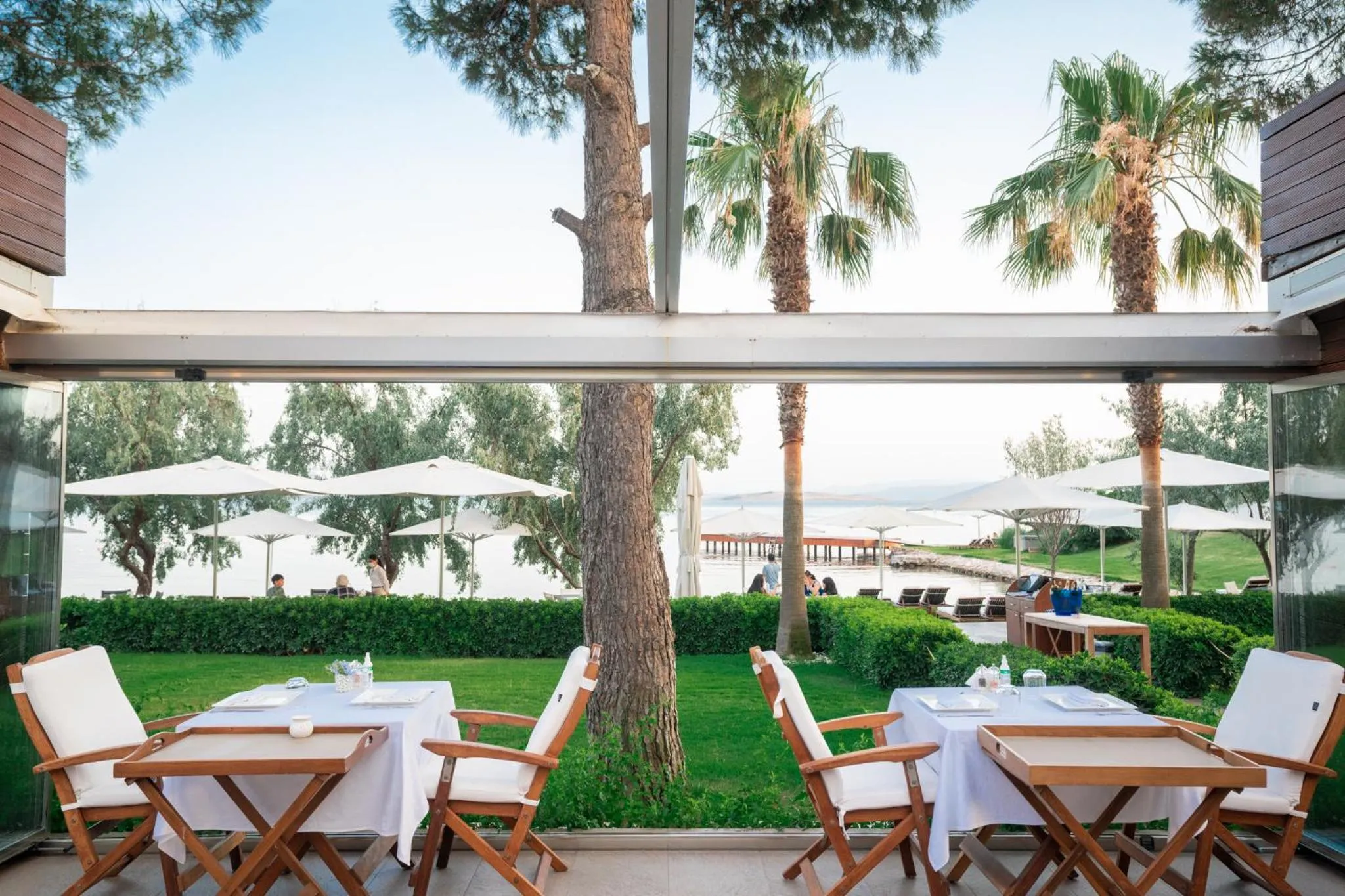 Restaurant/places to eat in Ortunc Hotel - Cunda Island (Adult Only)