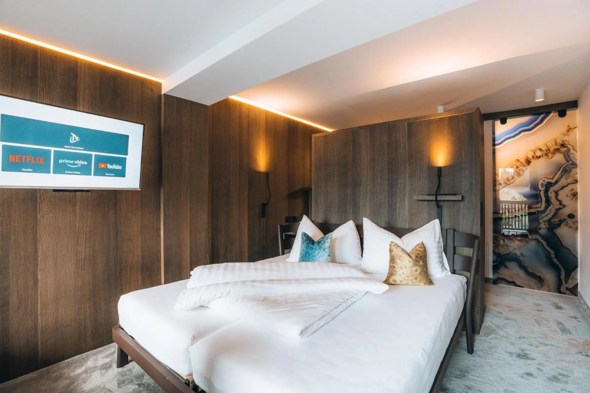 Bedroom, Bed in Hotel Nassereinerhof