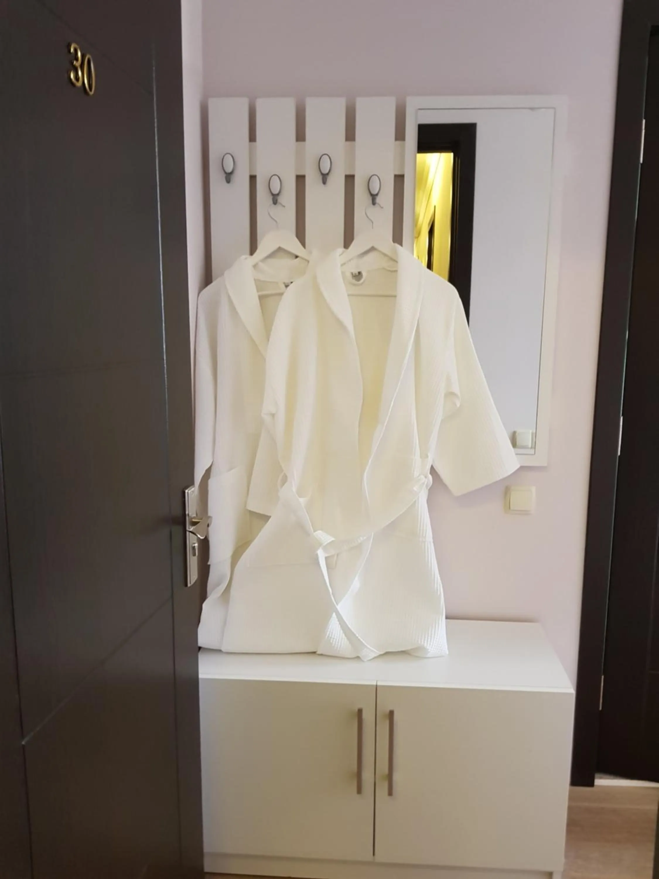 Bathroom, Bed in Garden Hotel