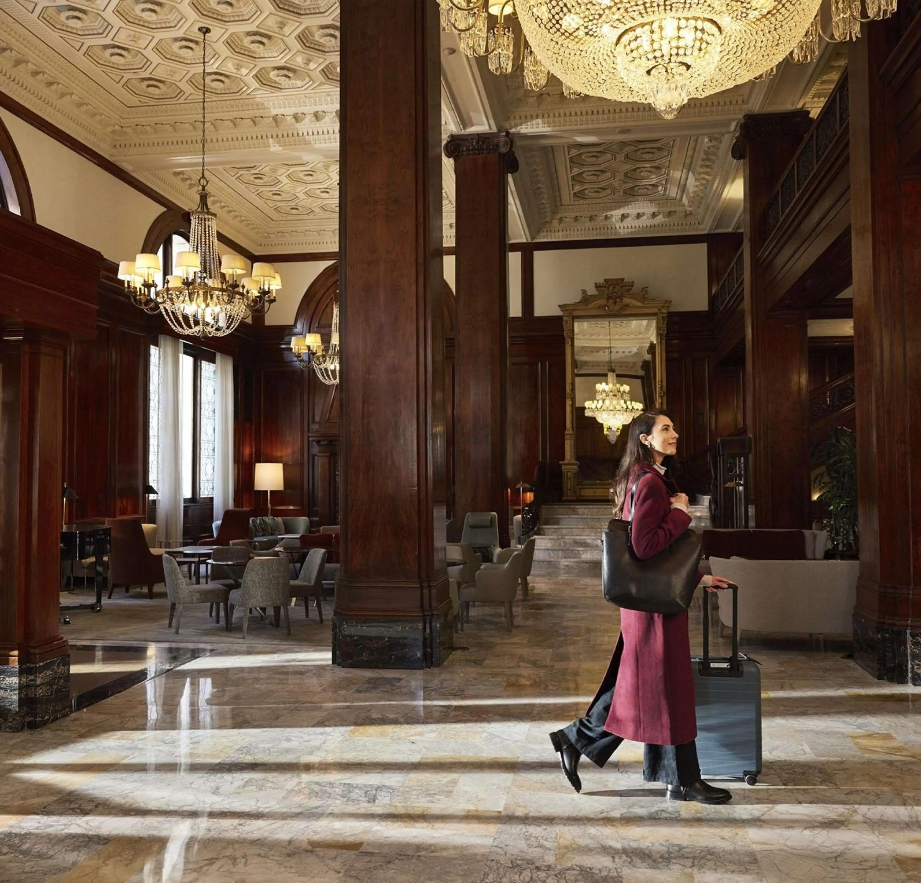 Lobby or reception in The Benson Portland, Curio Collection by Hilton