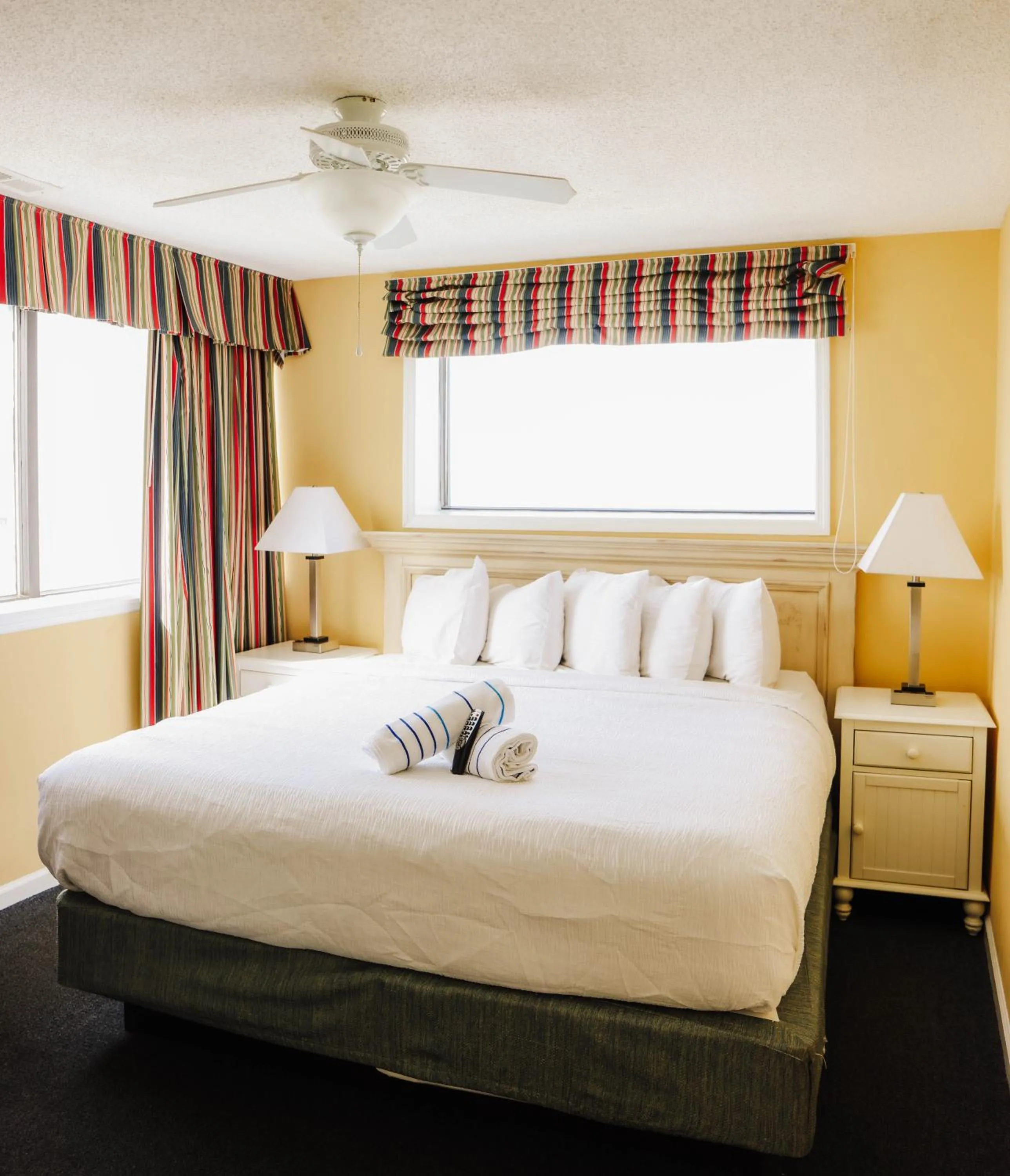 Bed in Ocean Club Resort Myrtle Beach a Ramada by Wyndham