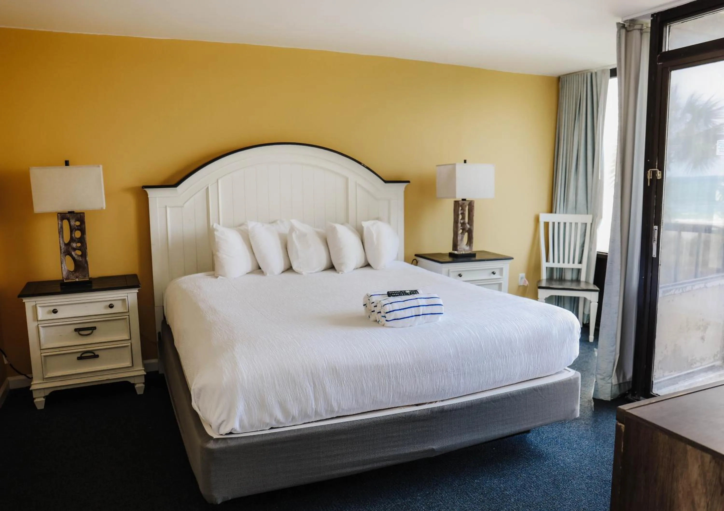 Bed in Ocean Club Resort Myrtle Beach a Ramada by Wyndham