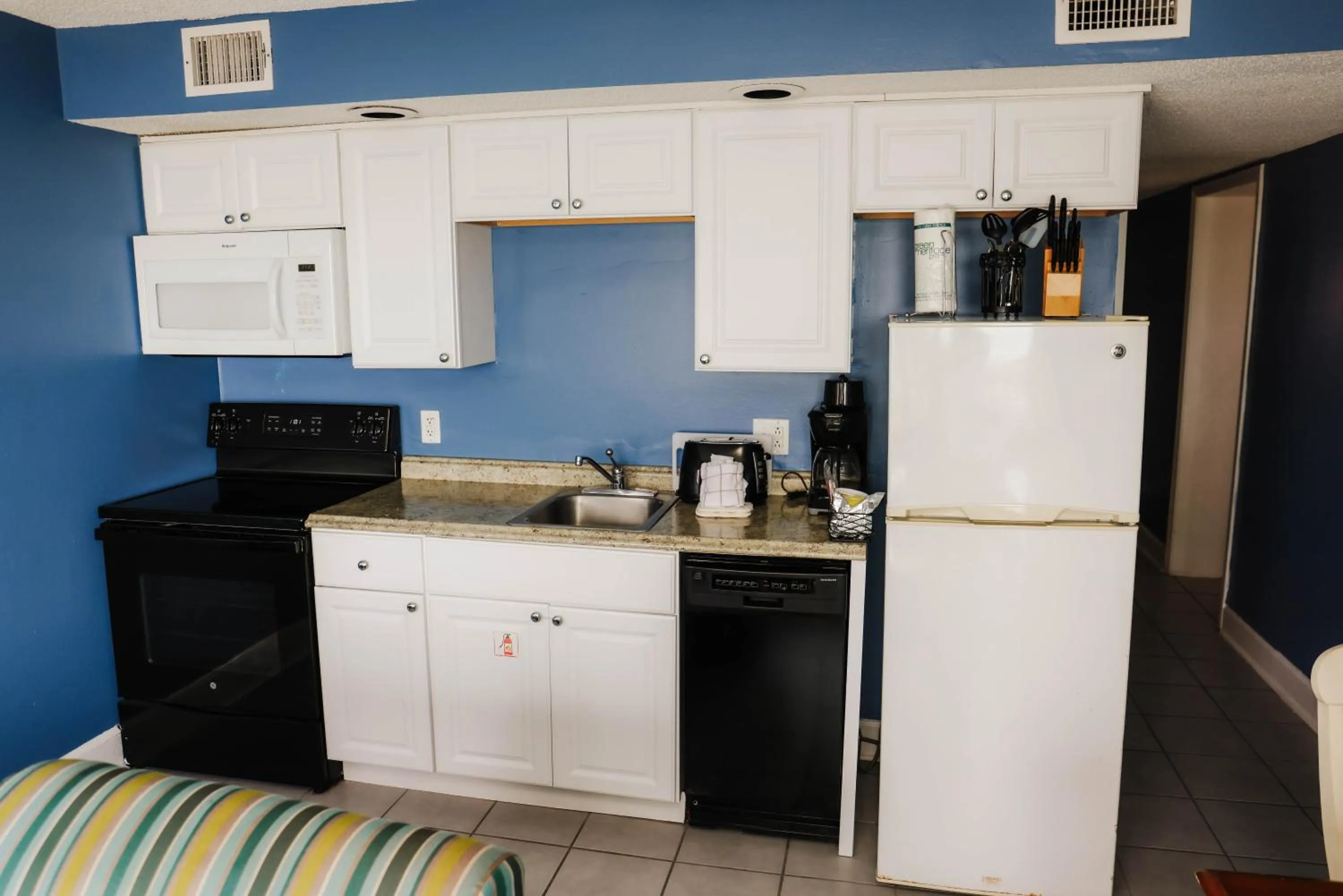 kitchen in Ocean Club Resort Myrtle Beach a Ramada by Wyndham