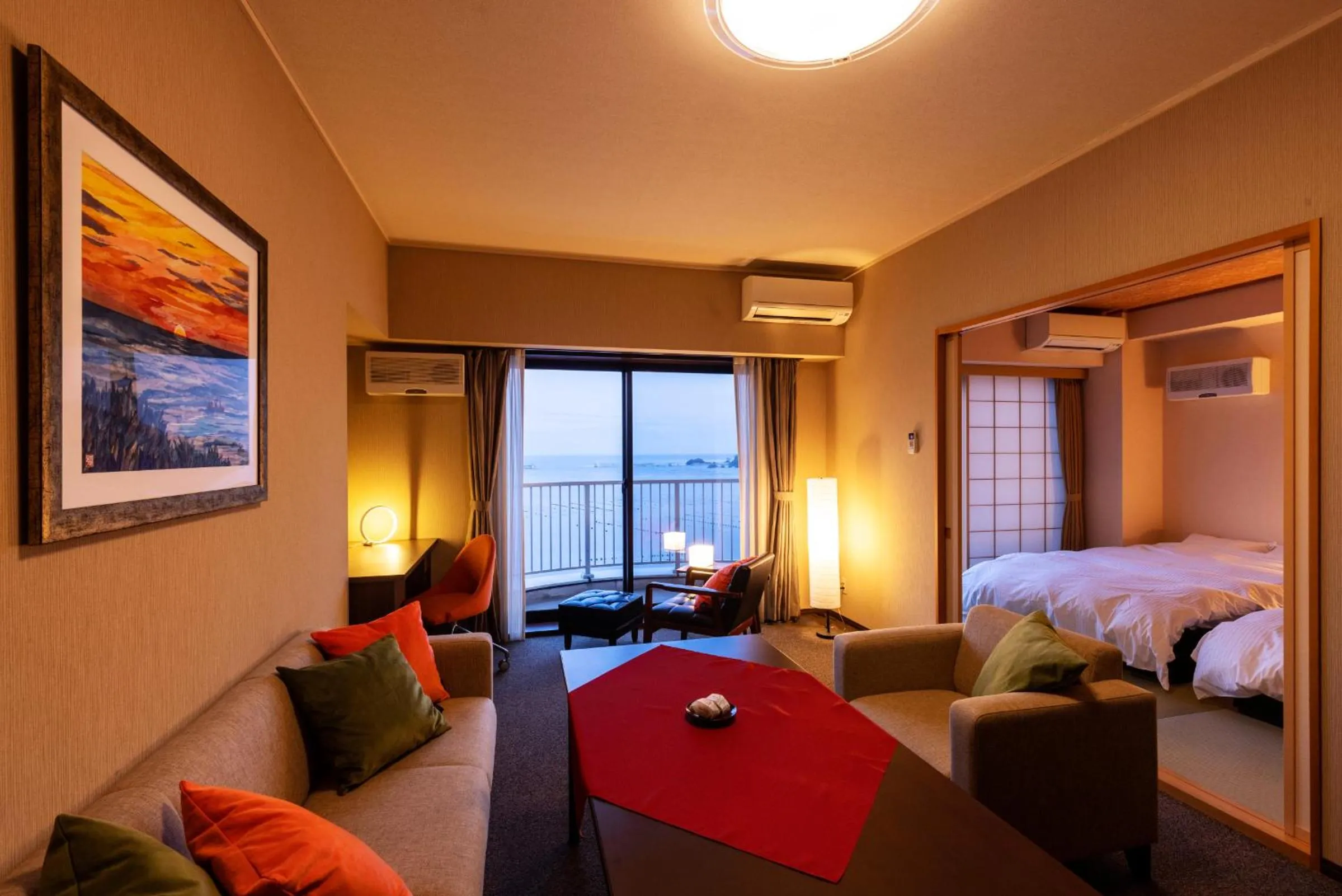 Photo of the whole room, Bed in Ofunato Onsen