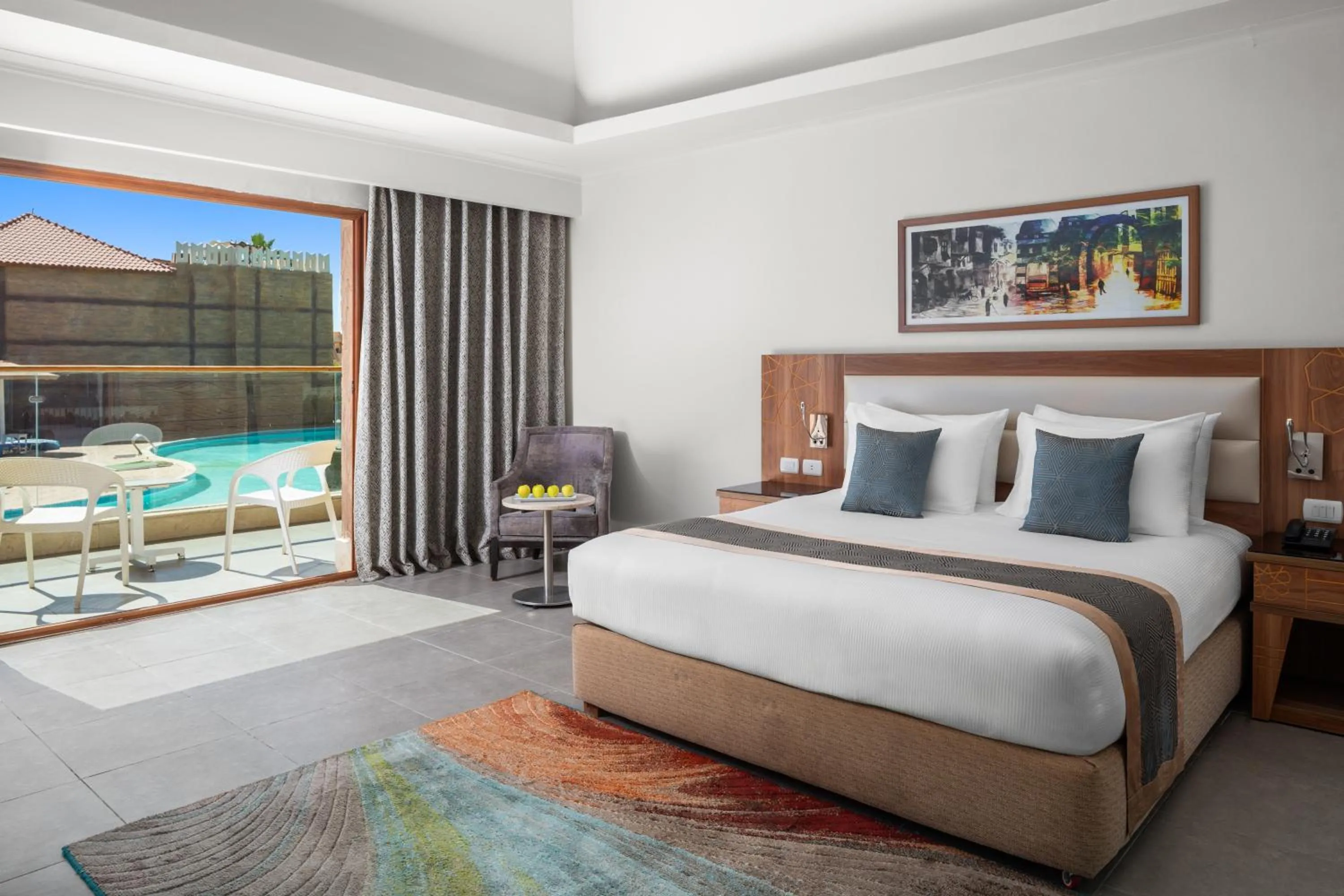 Bed in Pickalbatros Aqua Blu Sharm El Sheikh