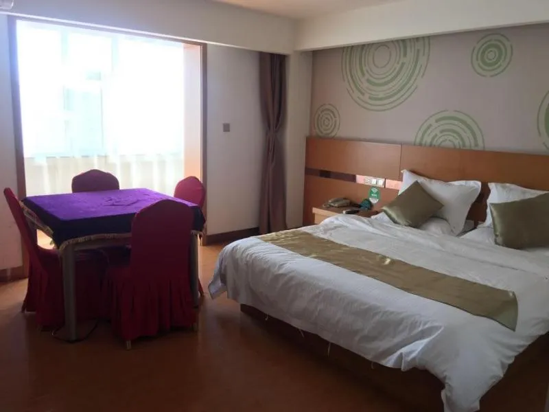 Bed in GreenTree Inn Shanxi Jinzhong South of Pingyao Ancient City Express Hotel