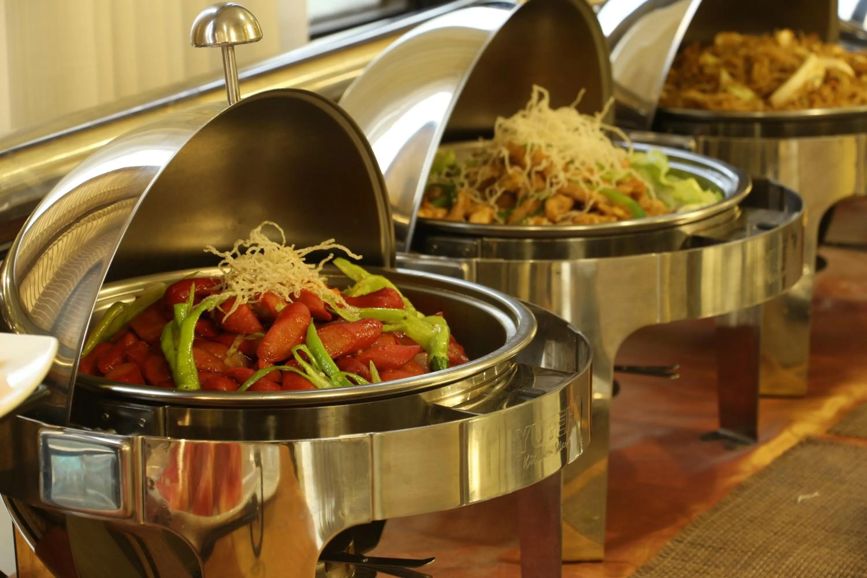 Buffet breakfast in Prince Plaza II Condotel