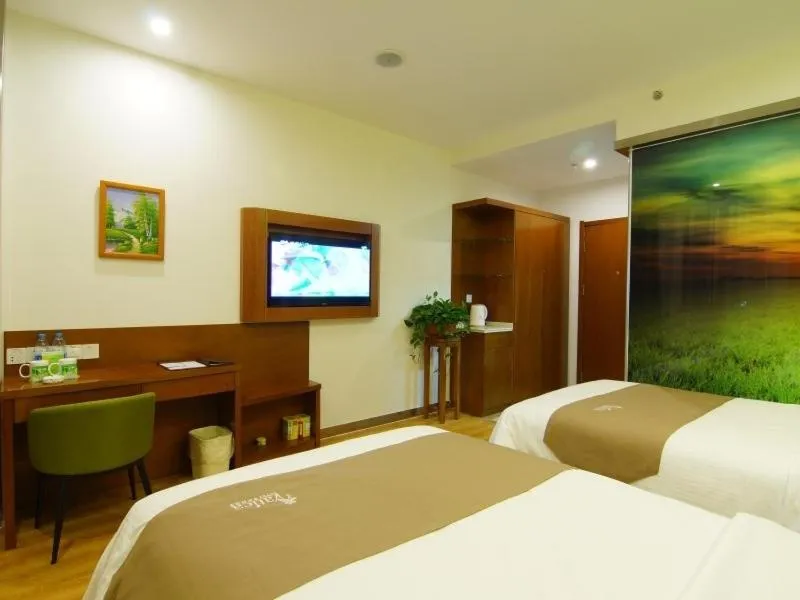 Bed in Vatica AnHui Fuyang Linquan South Jiefang Hotel.