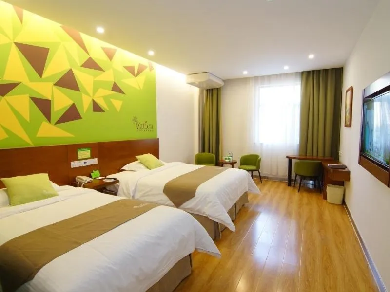 Bed in Vatica AnHui Fuyang Linquan South Jiefang Hotel.