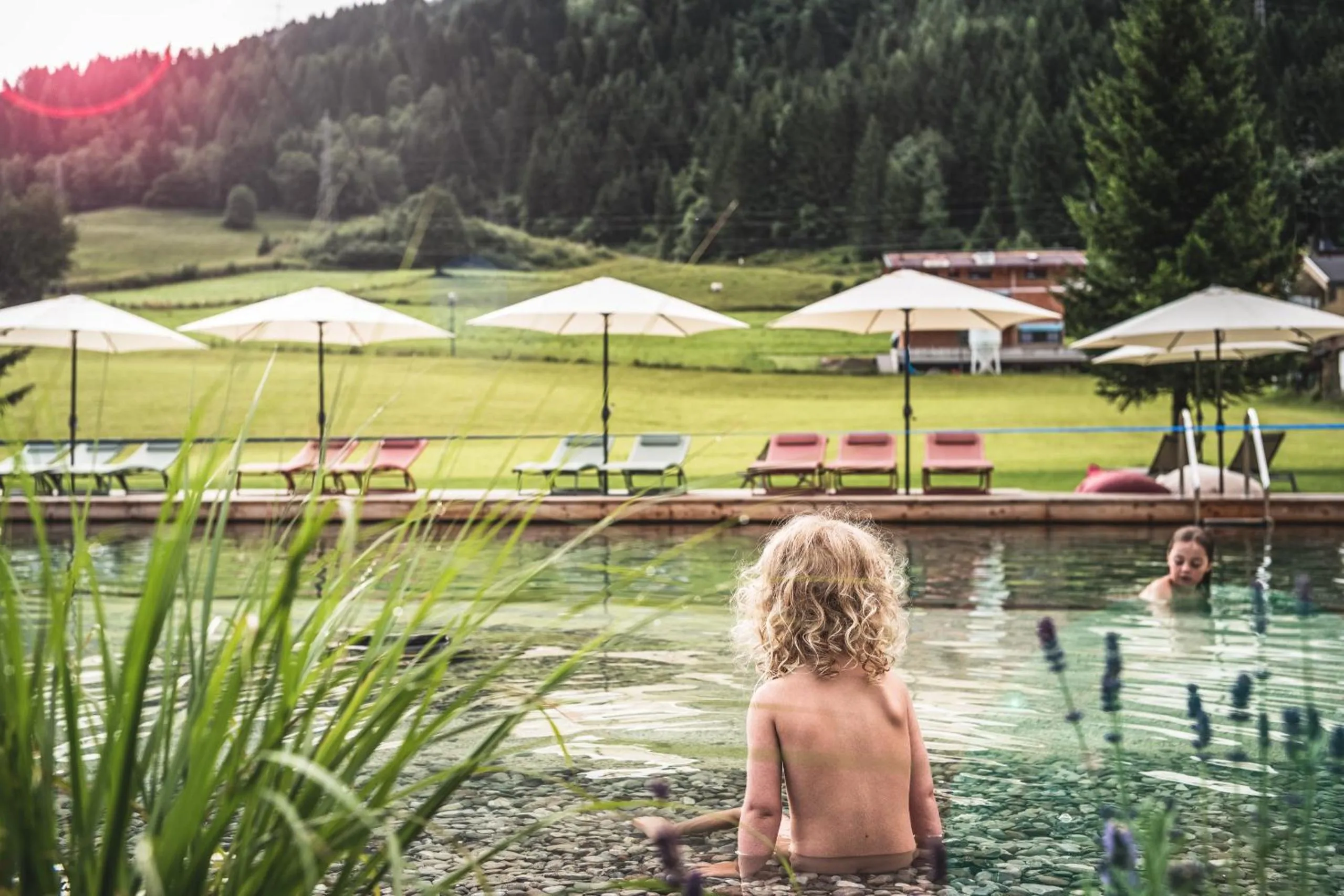 Swimming pool in Hotel Das Falkenstein