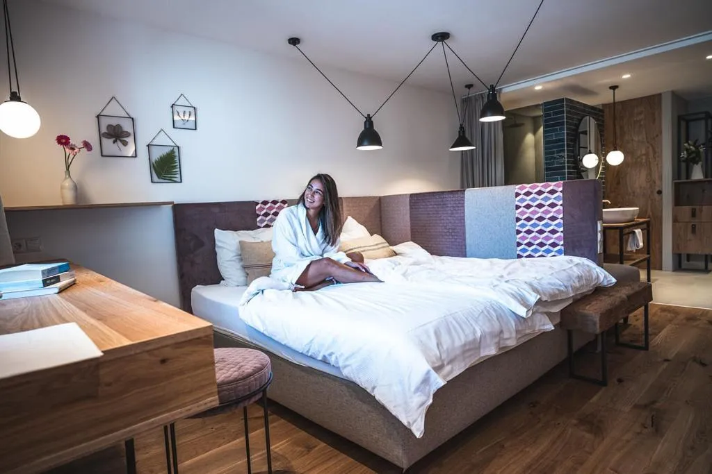 Photo of the whole room, Bed in Hotel Das Falkenstein