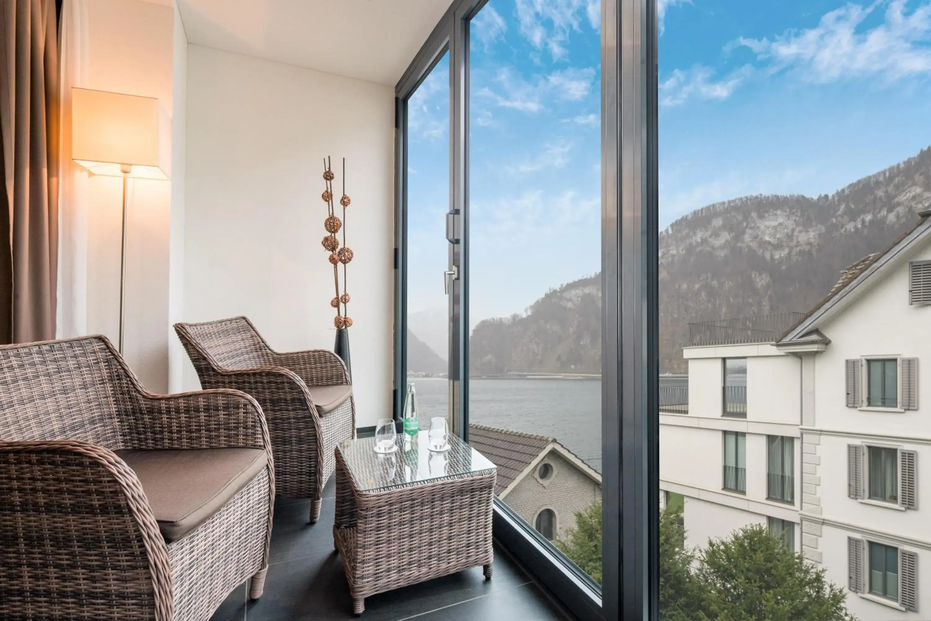 Double Room with Partial Lake View in Seehotel Pilatus Double Room with Partial Lake View in Seehotel Pilatus