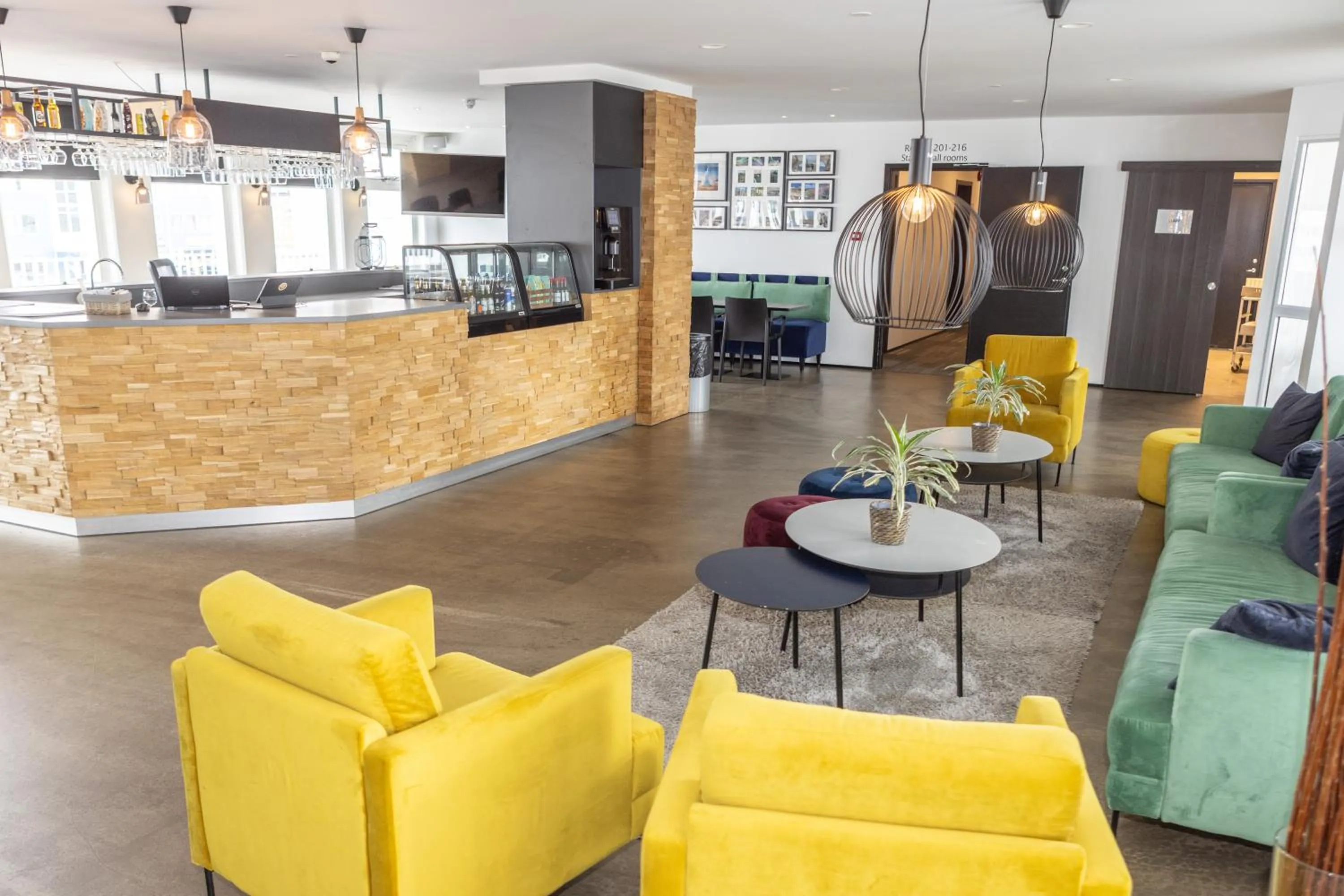 Seating area in 201 Hotel