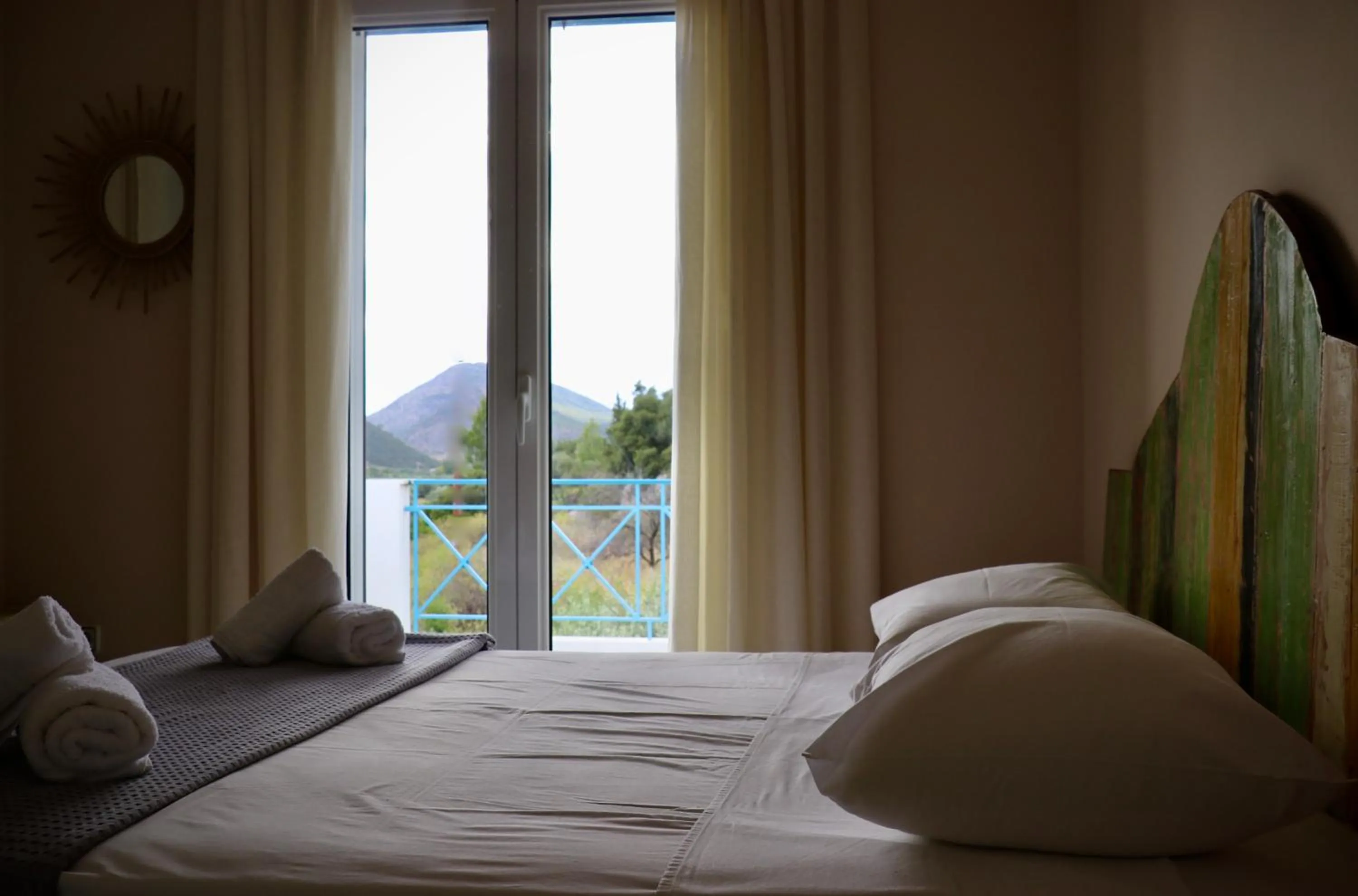 Bedroom, Bed in Grand Bleu Apartments & Villas