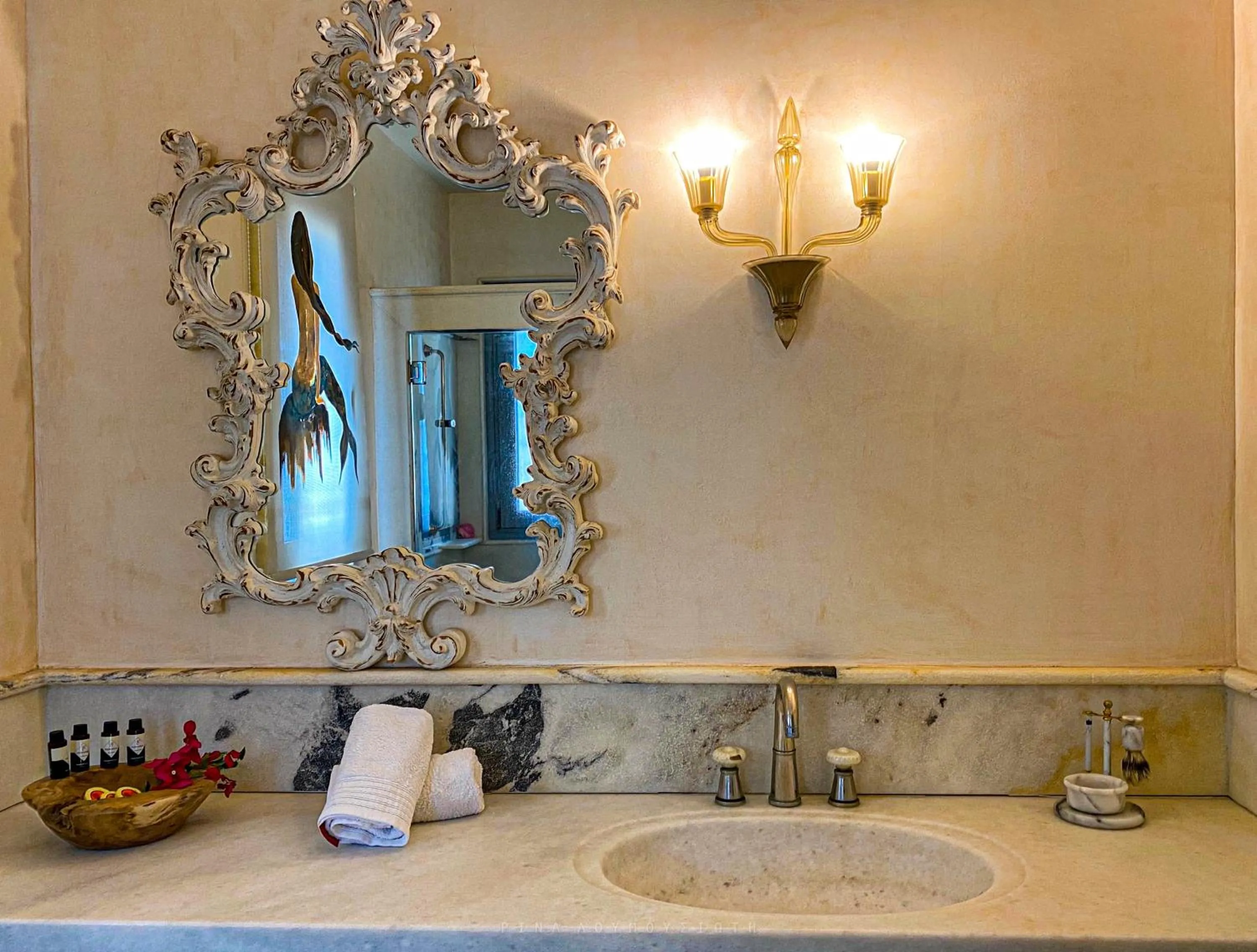 Bathroom in Grand Bleu Apartments & Villas