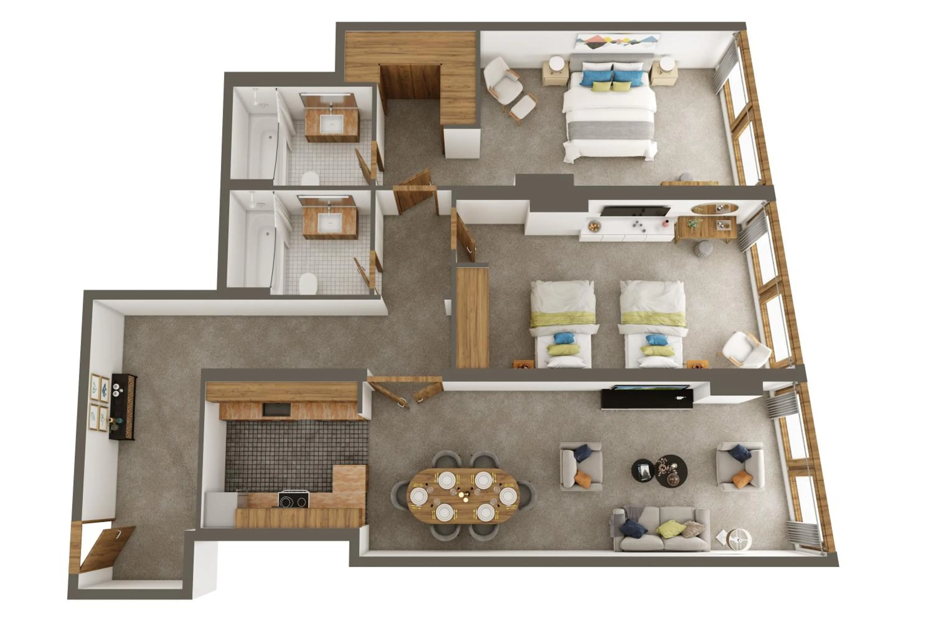 Floor plan in Sanctum Maida Vale