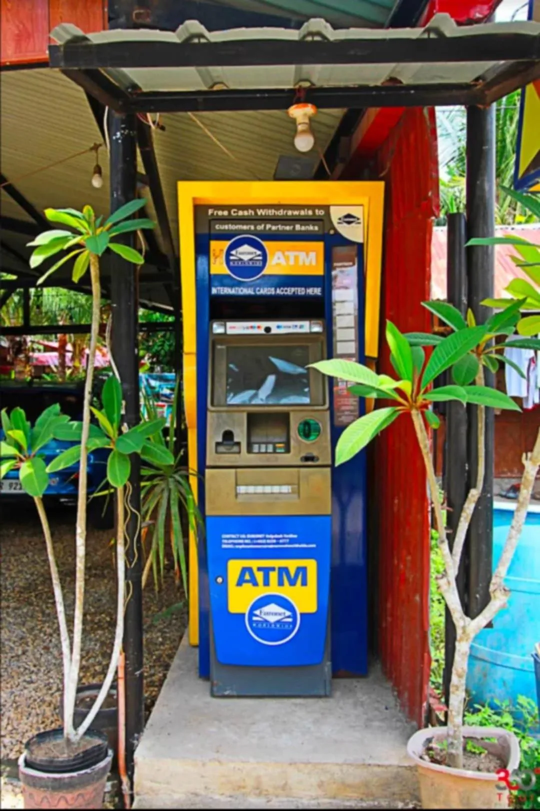 ATM in Adriana's Place Tropical Guesthouse