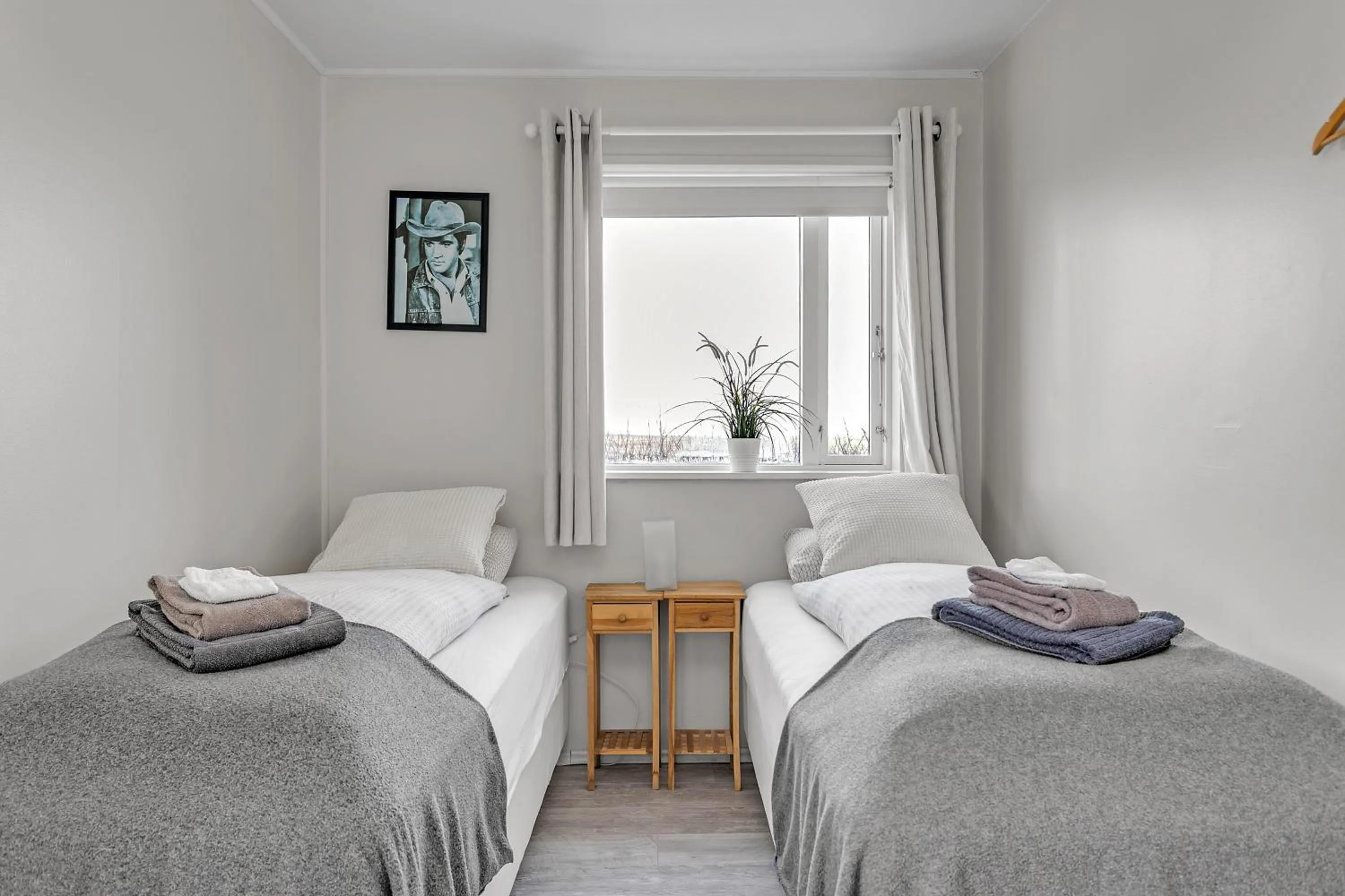 Bedroom, Bed in Guesthouse Vatnsholt