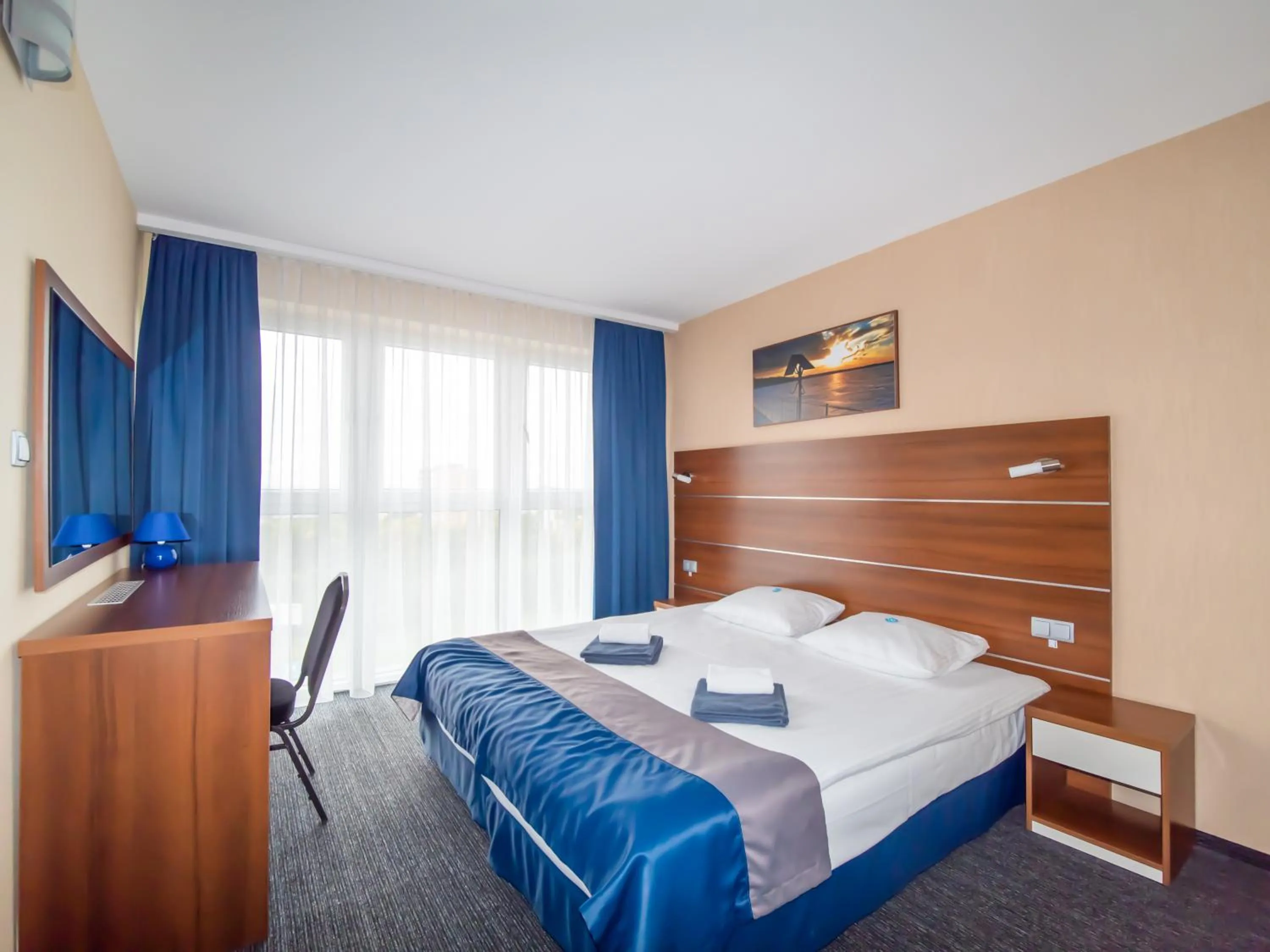 Photo of the whole room, Bed in Hotel Tychy Prime
