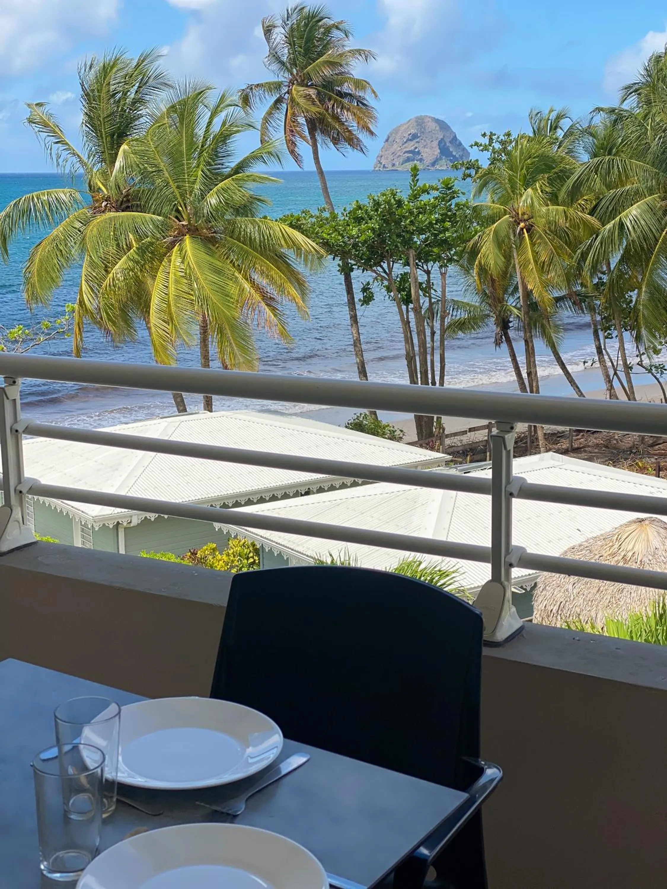 Balcony/Terrace in Diamant les bains - Résidence Hôtelière
