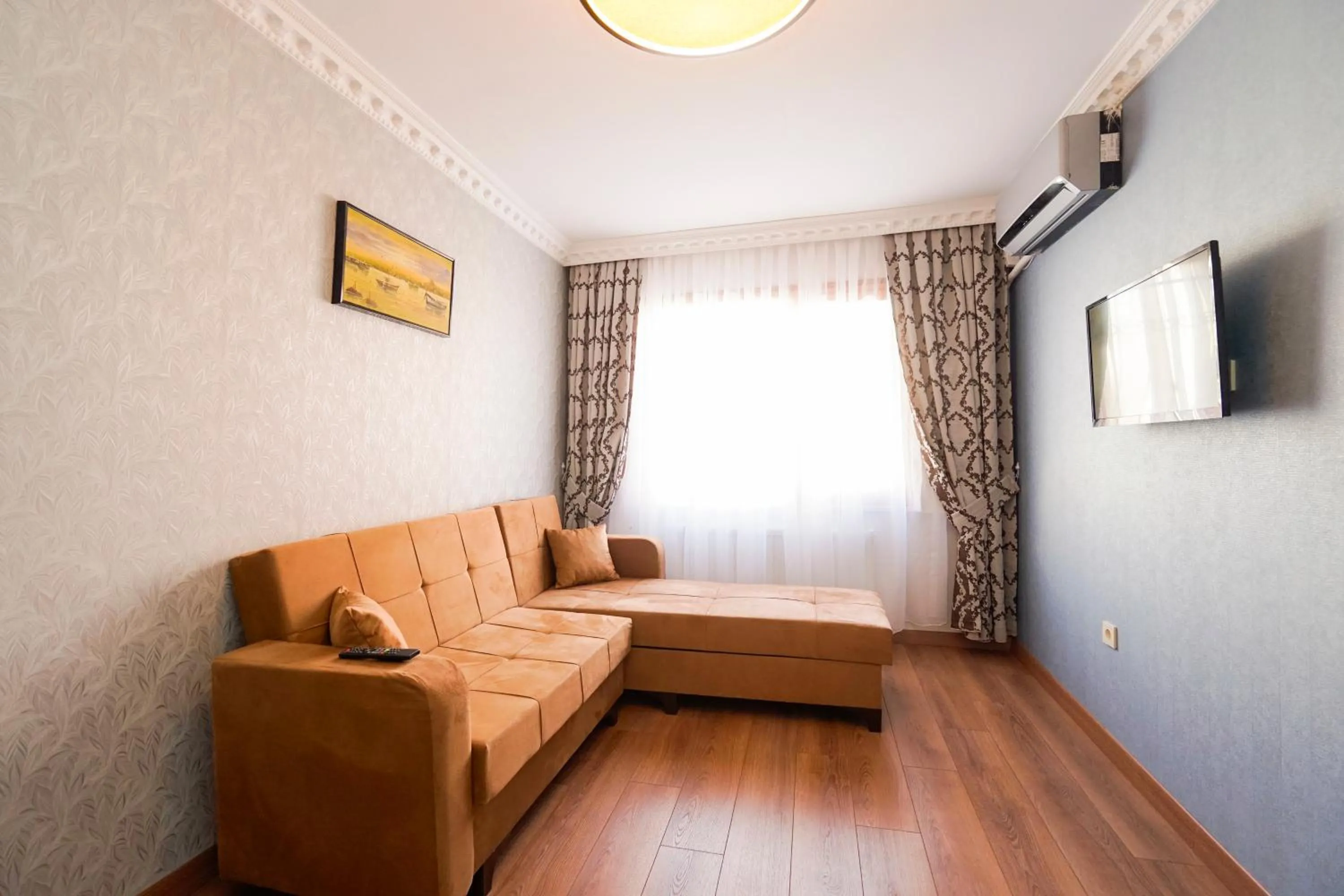 Living room, Bed in Authentic Apartments OldCity