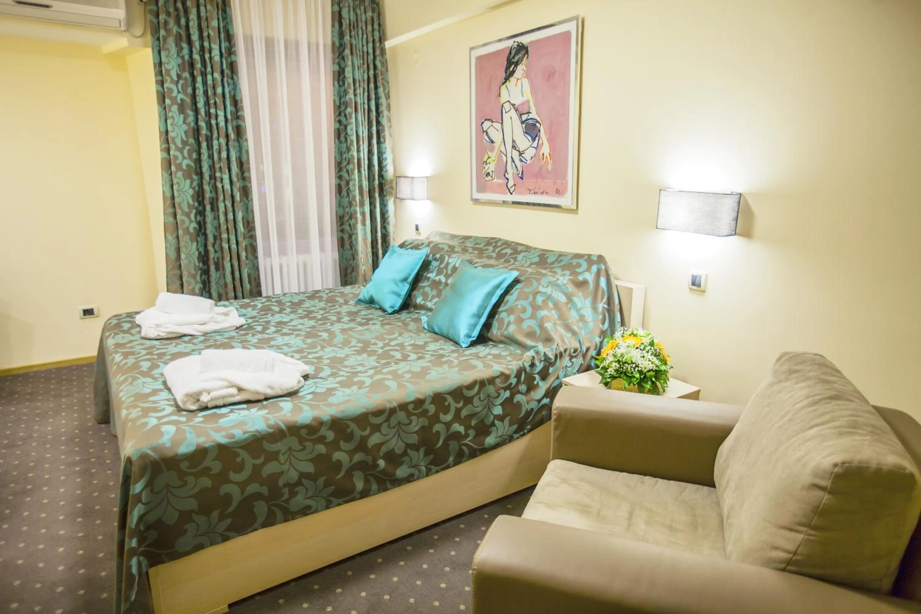 Bedroom, Bed in Hotel Srbija