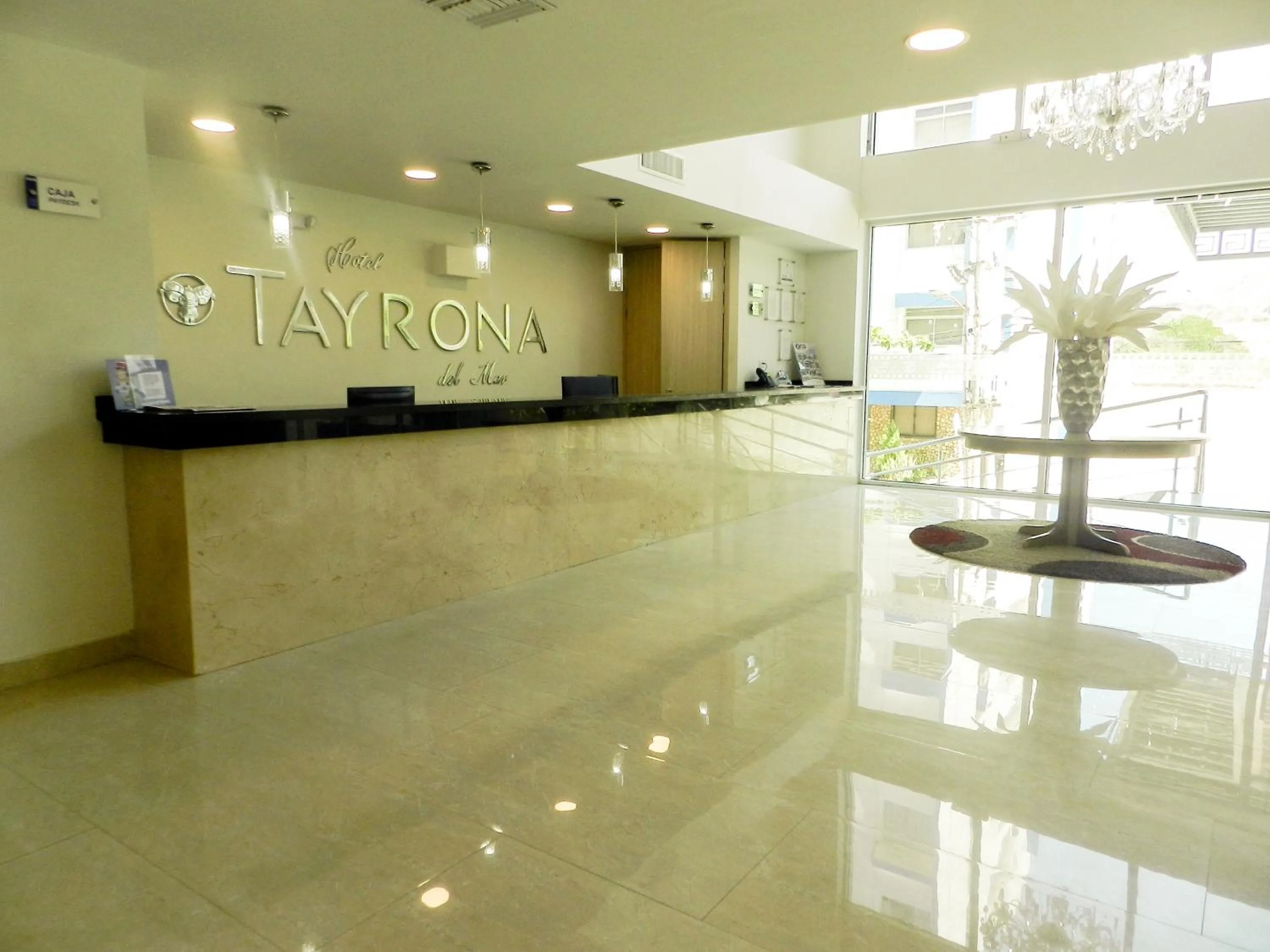 Lobby or reception in Hotel Tayrona del Mar