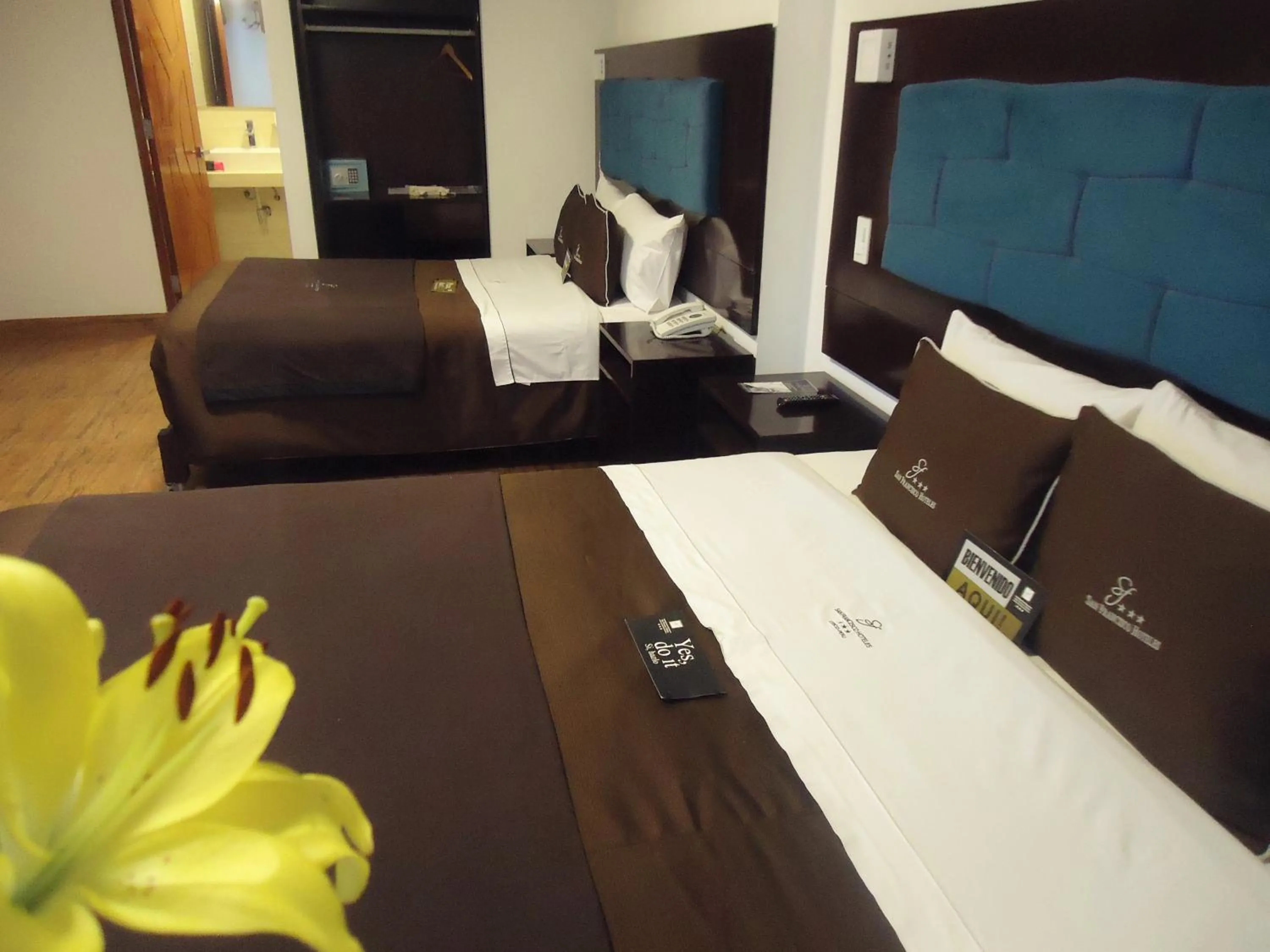 Bed in San Francisco Cusco Hotel