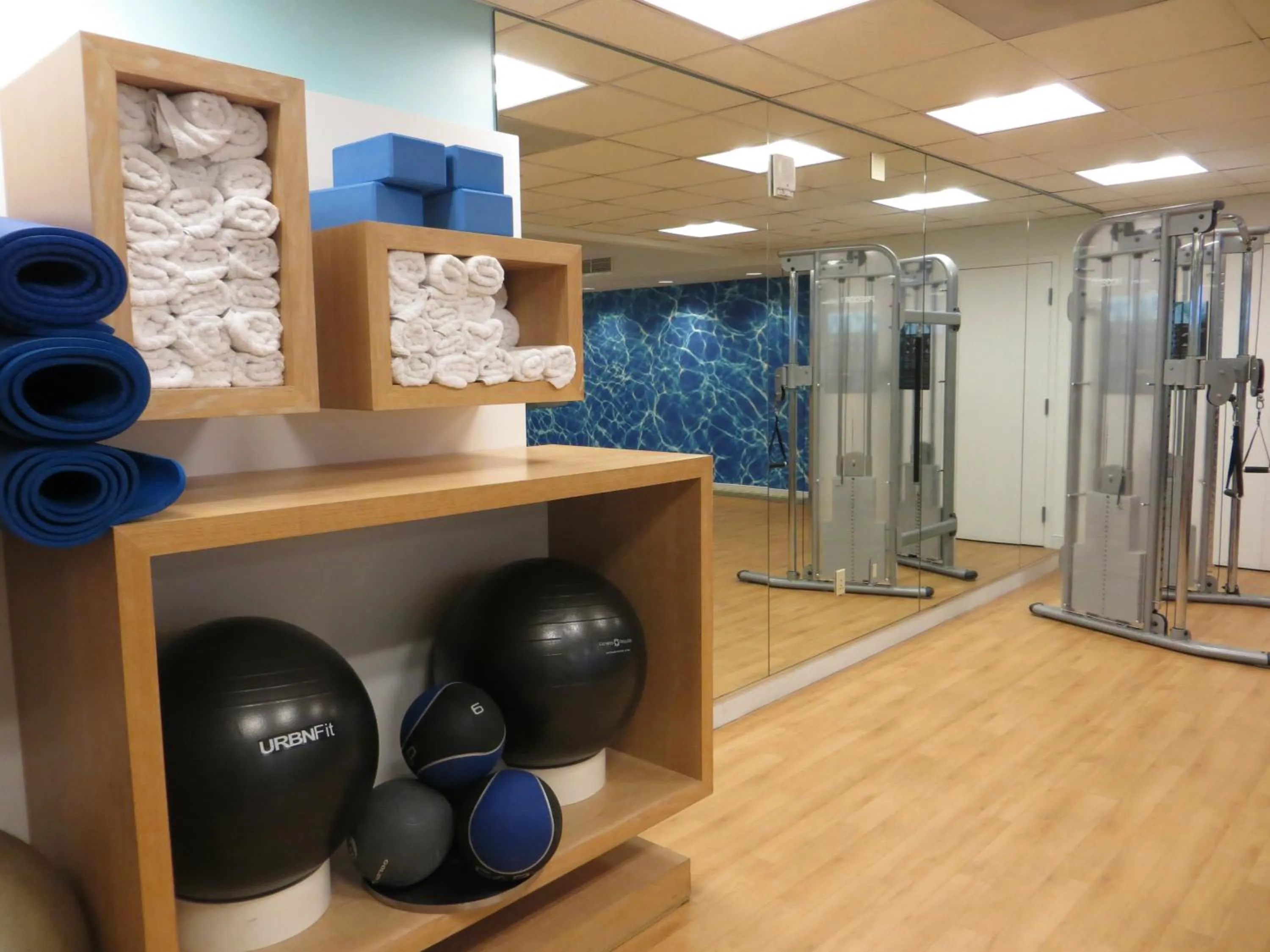 Fitness centre/facilities in The Platinum Hotel
