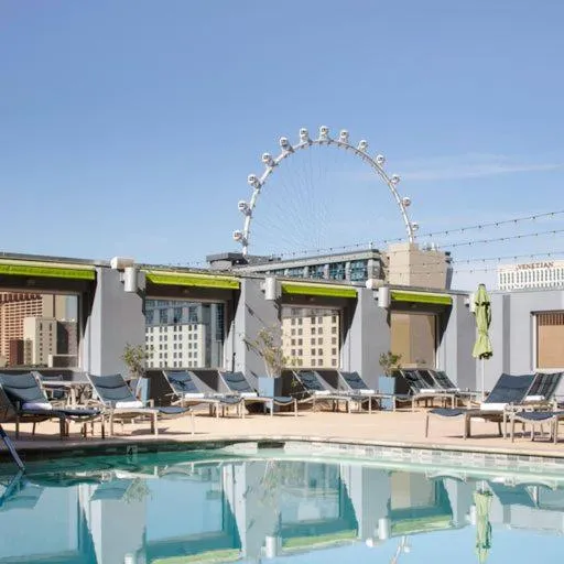 Pool view in The Platinum Hotel