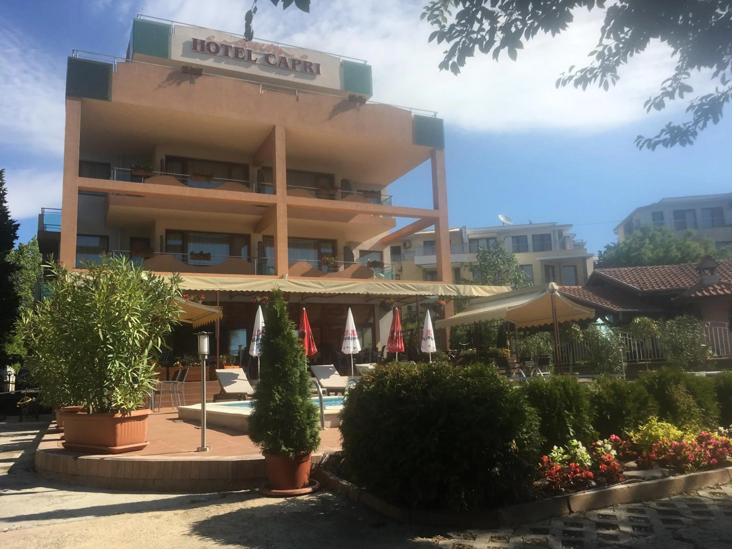 Property building in Hotel Capri