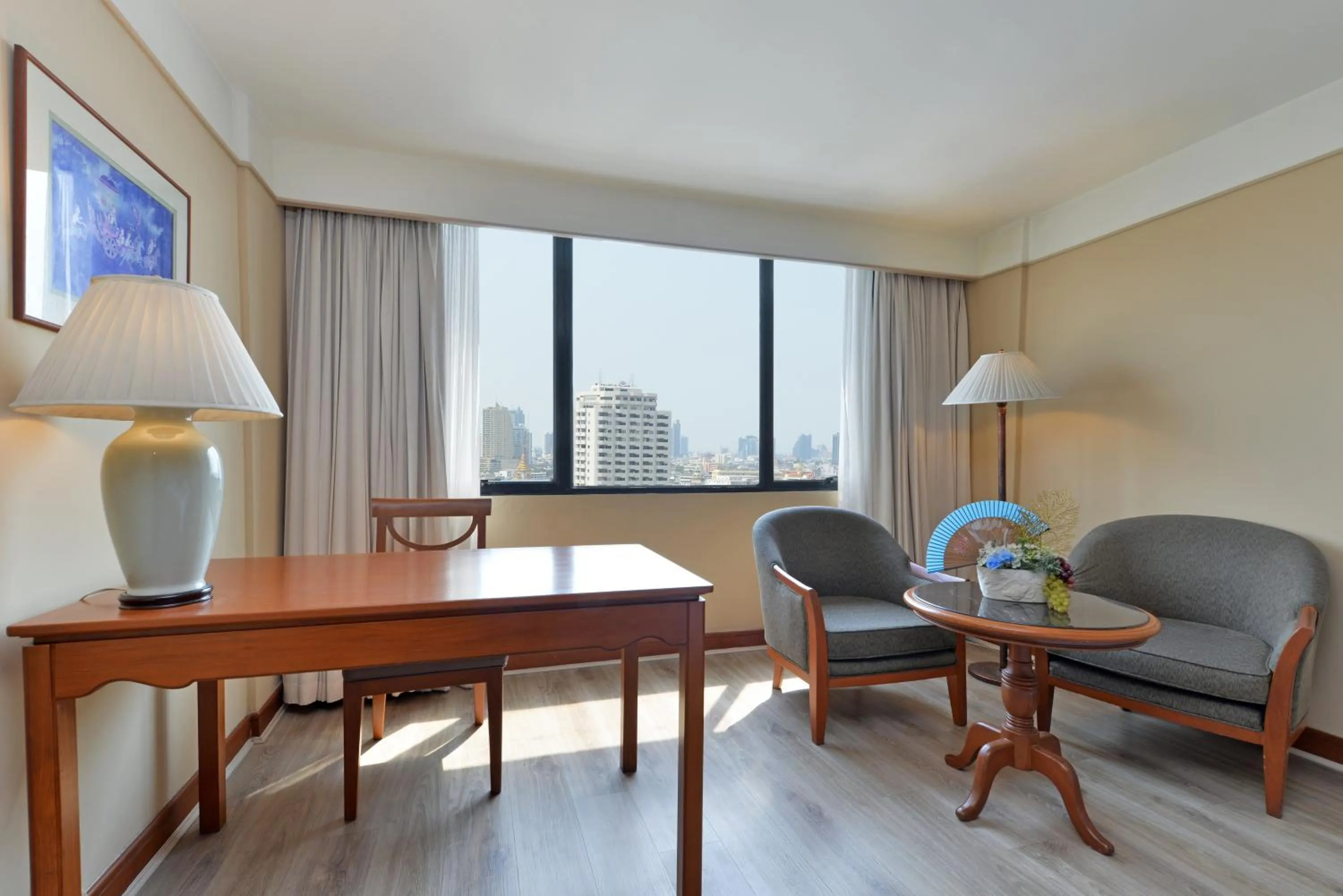 Seating area in Twin Towers Hotel