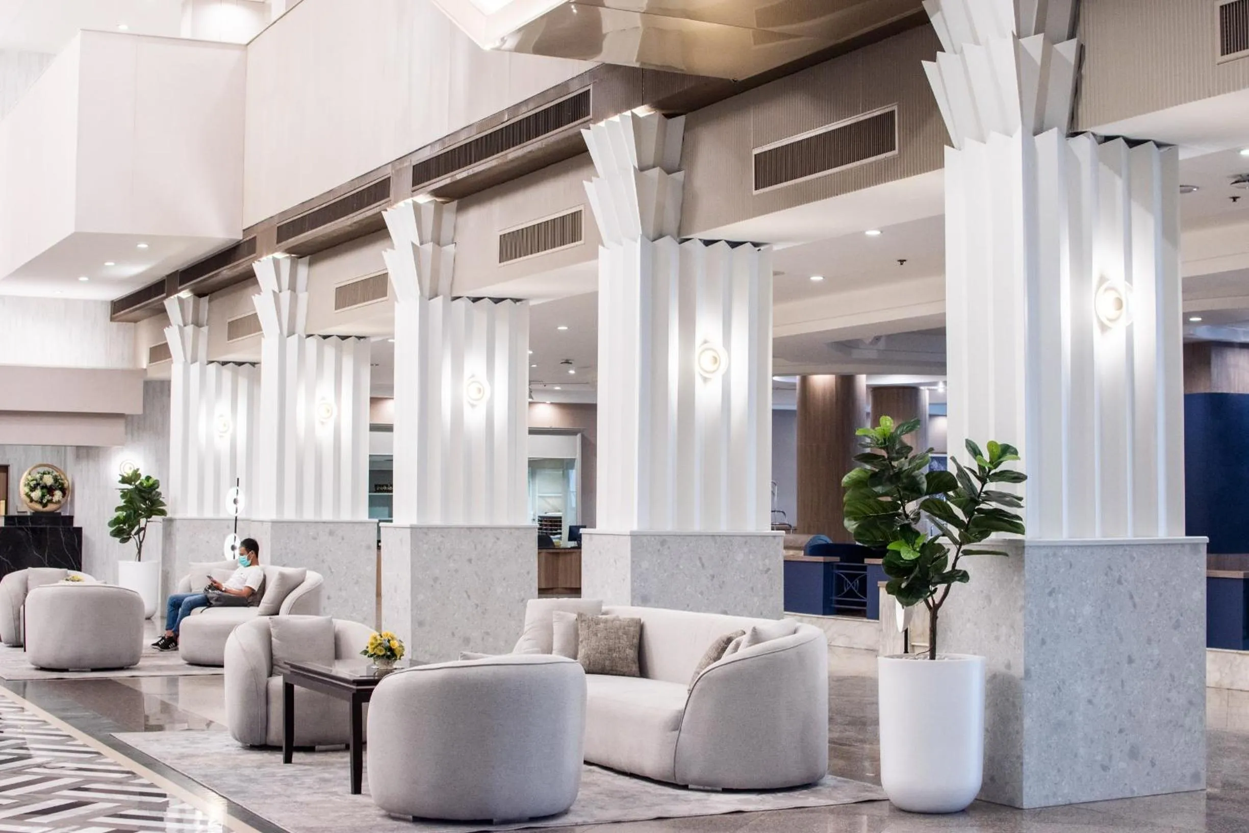 Lobby or reception in Twin Towers Hotel