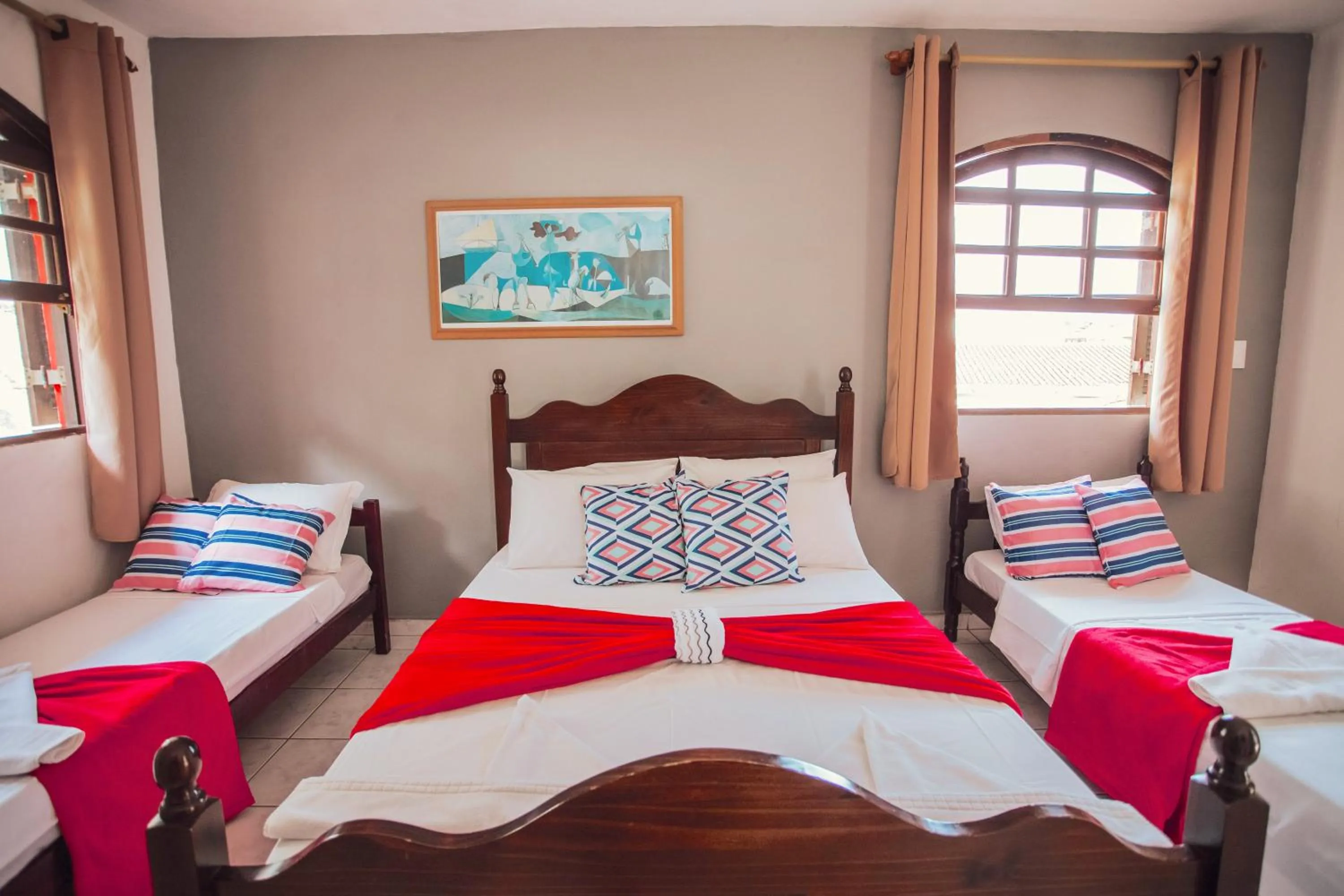 Bed in Pousada Chale Suísso