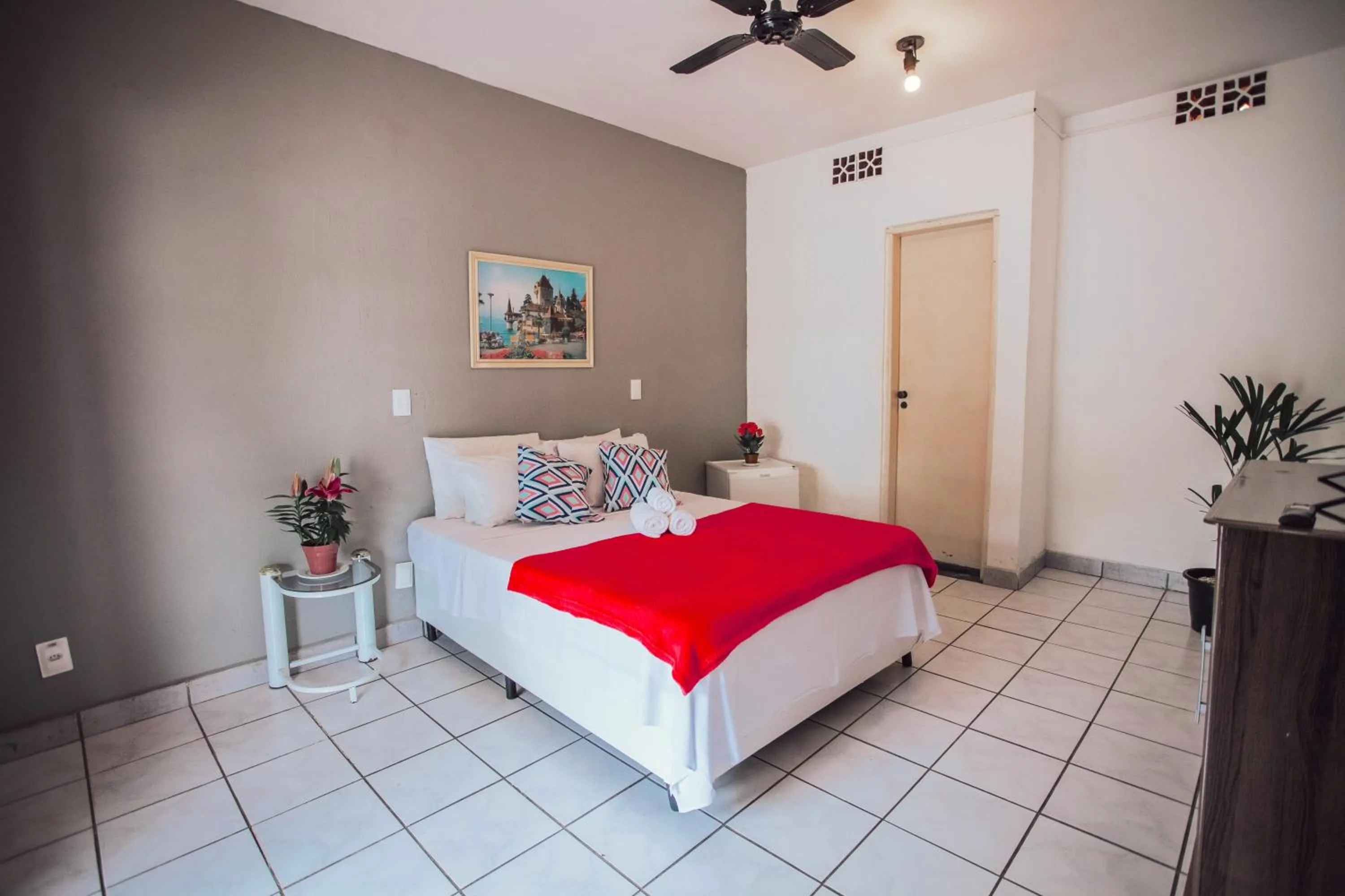 Bed in Pousada Chale Suísso