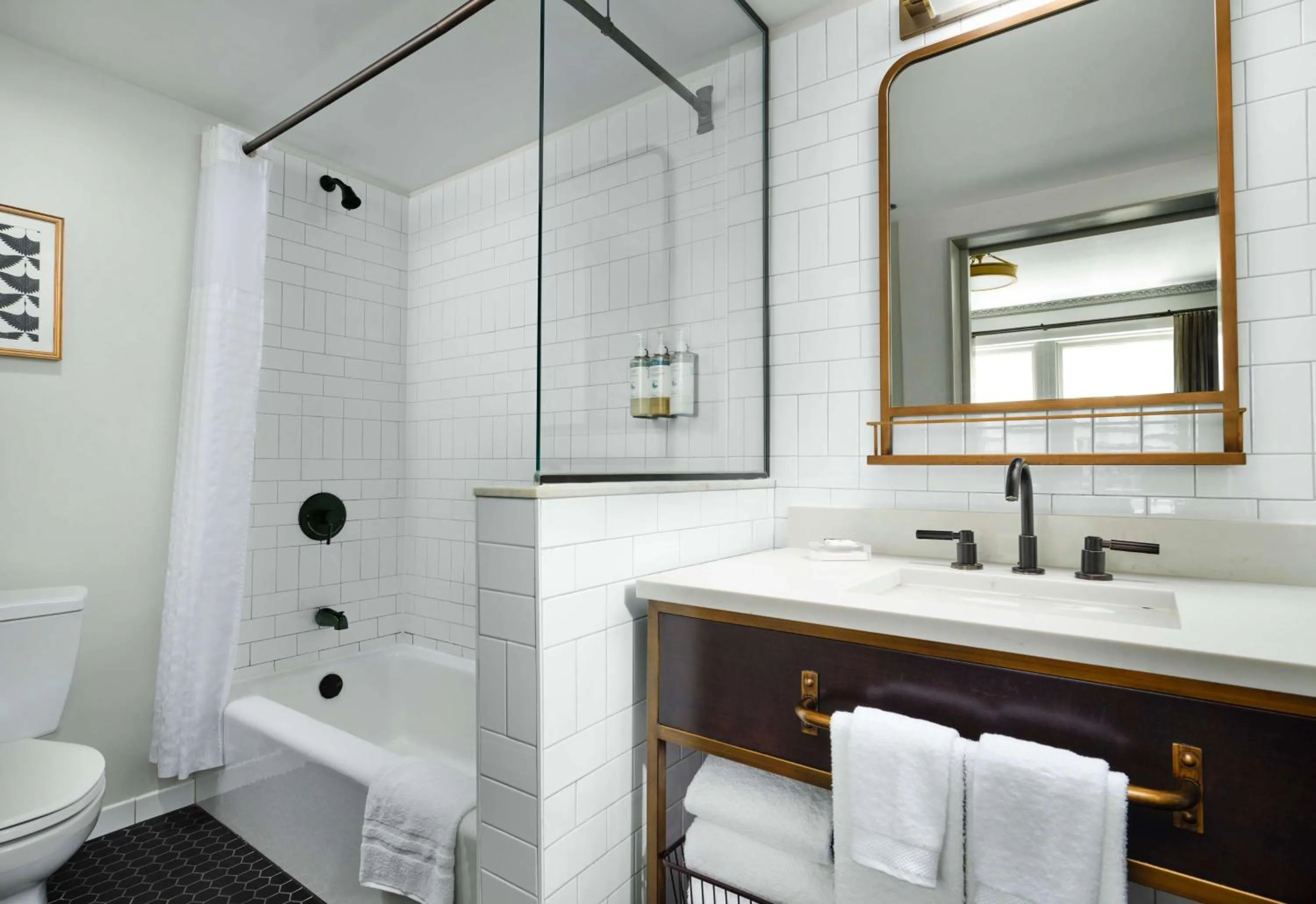 Bathroom in Hotel Phillips Kansas City, Curio Collection By Hilton