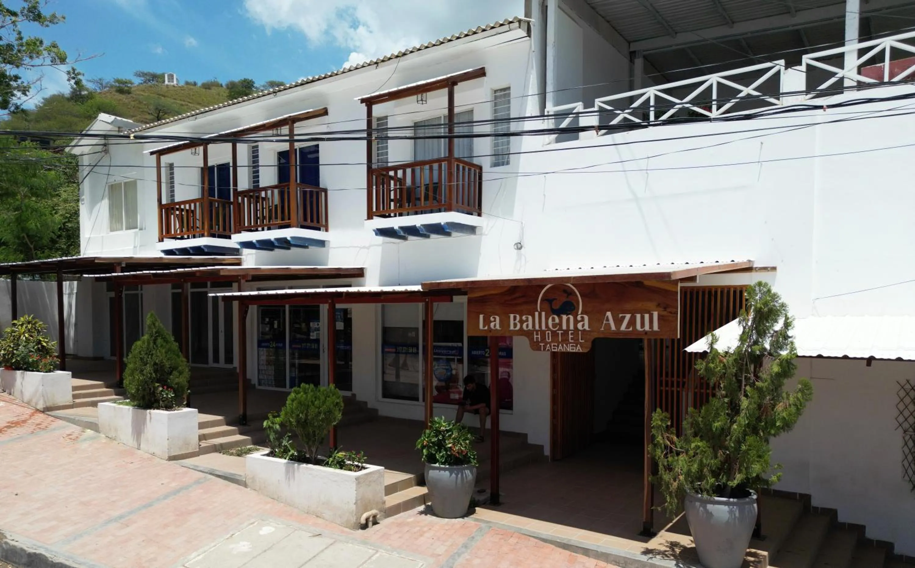 Property building in La Ballena Azul Hotel