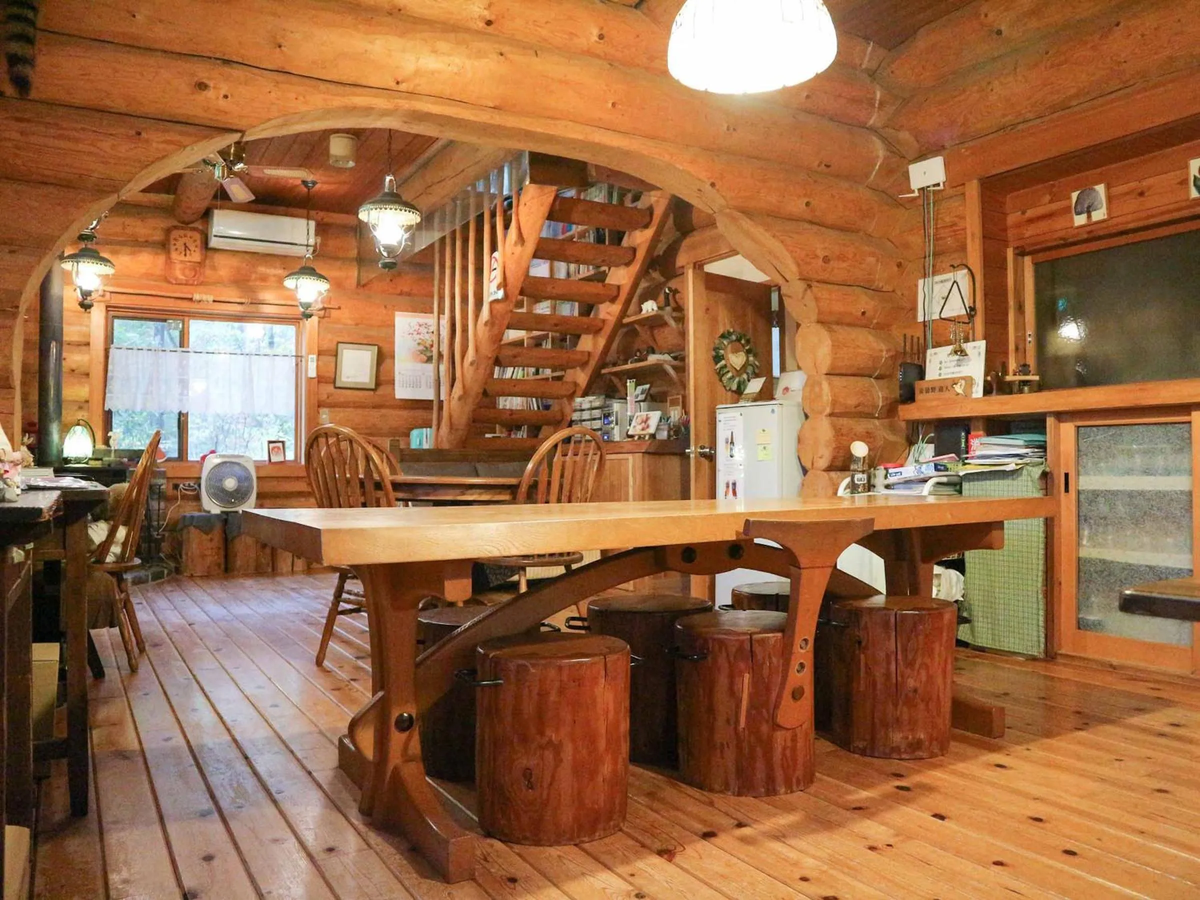 Area and facilities in Canadian Loghouse Inn AzuminoYujin