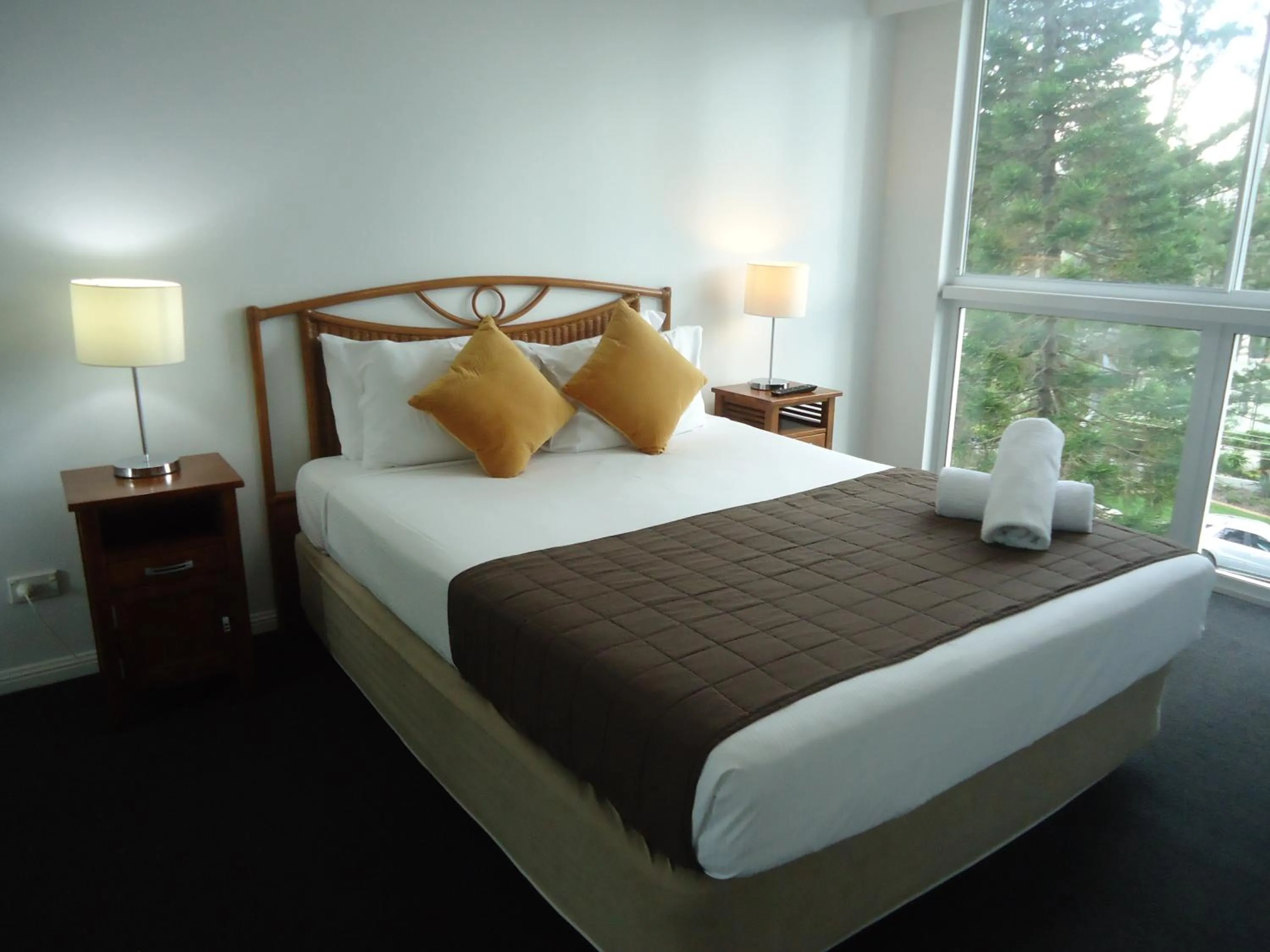 Bedroom, Bed in The Crest Apartments