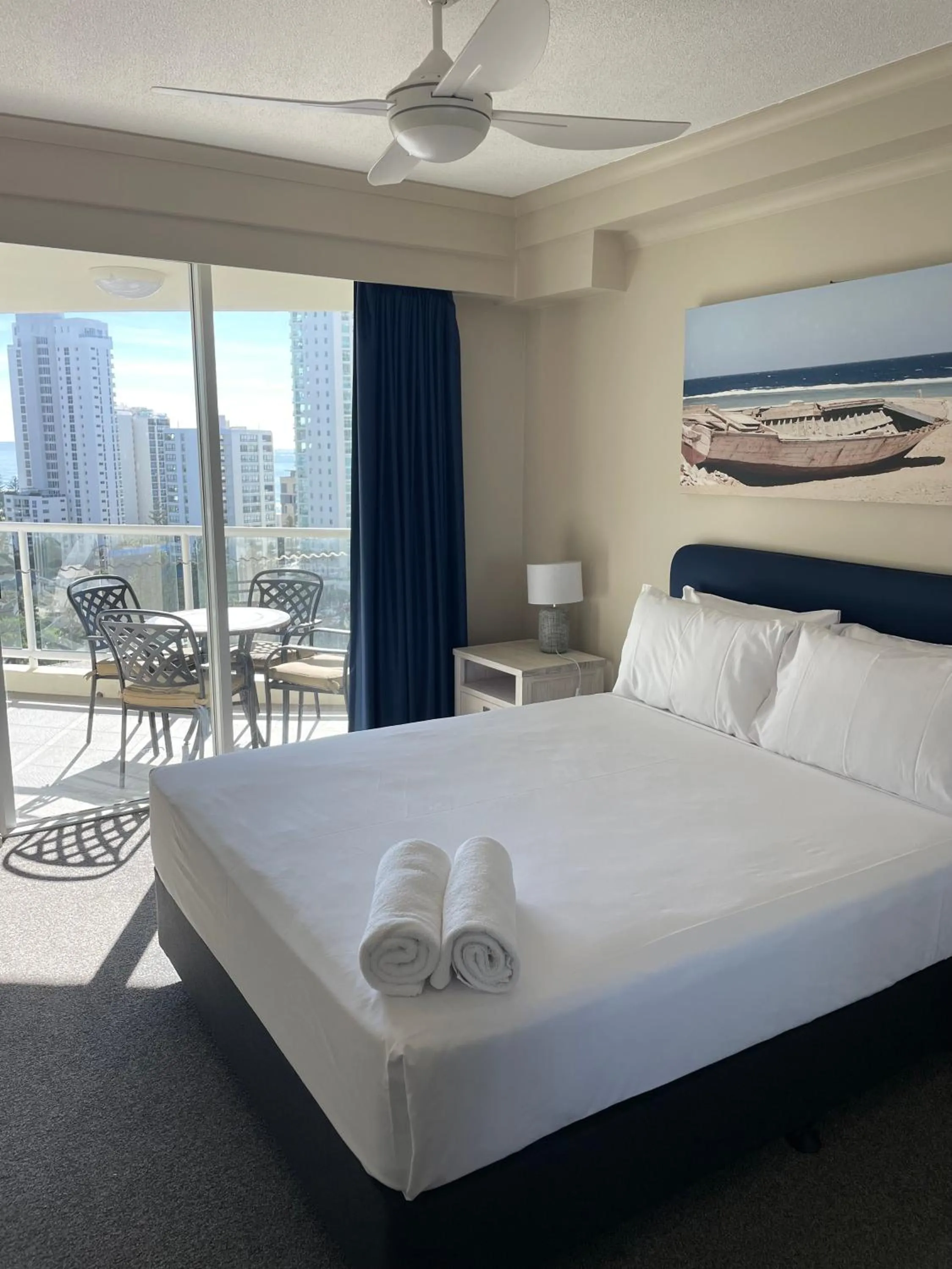 Bedroom, Bed in The Crest Apartments