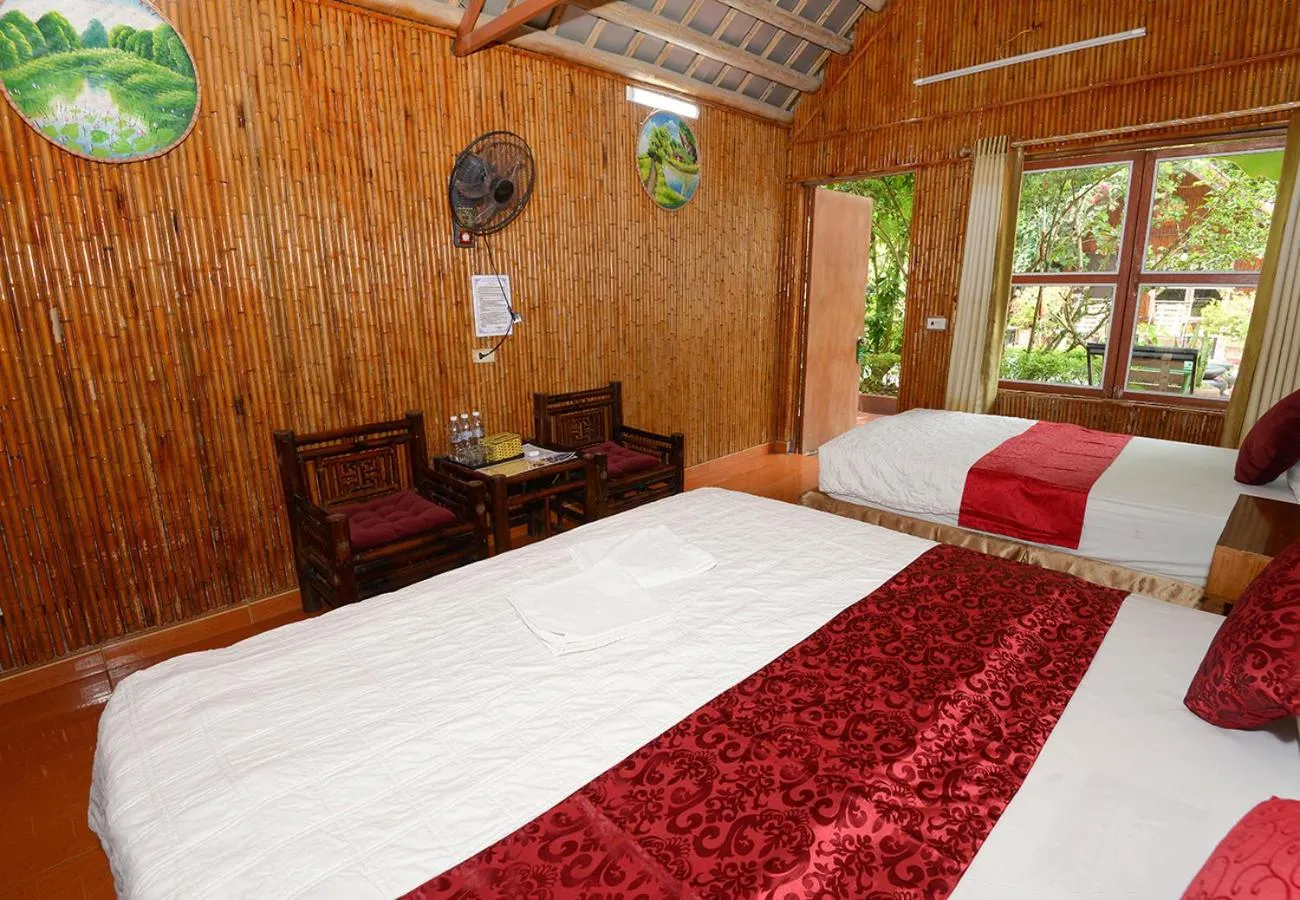 Bed in Tam Coc Garden Homestay