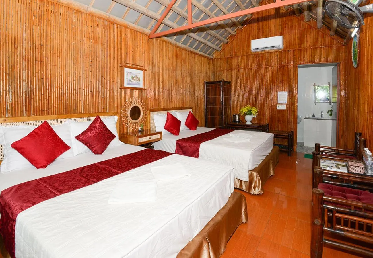 Bed in Tam Coc Garden Homestay