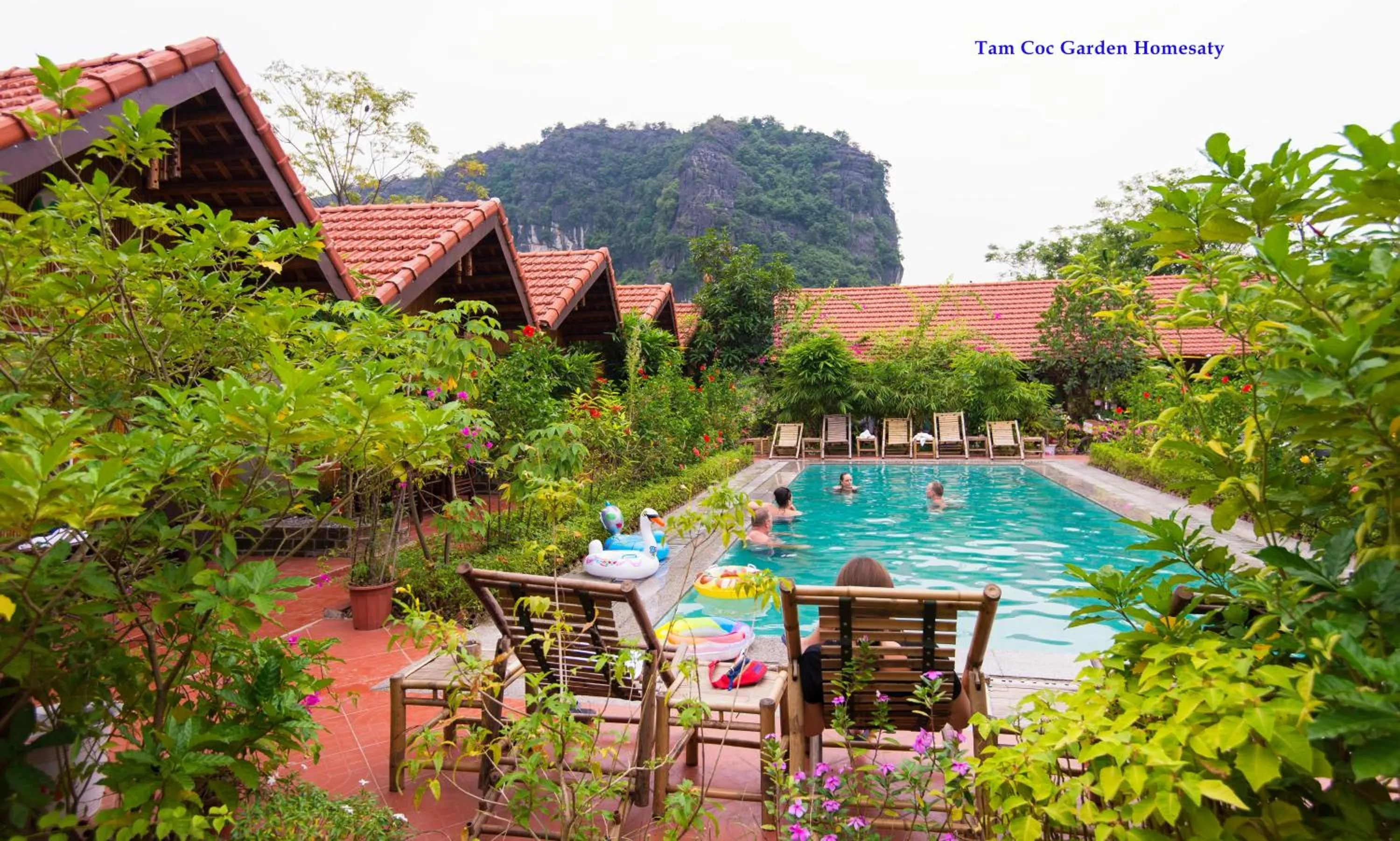 Swimming pool in Tam Coc Garden Homestay