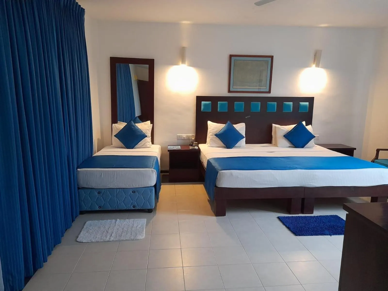 Bedroom, Bed in Pigeon Island Beach Resort and Spa