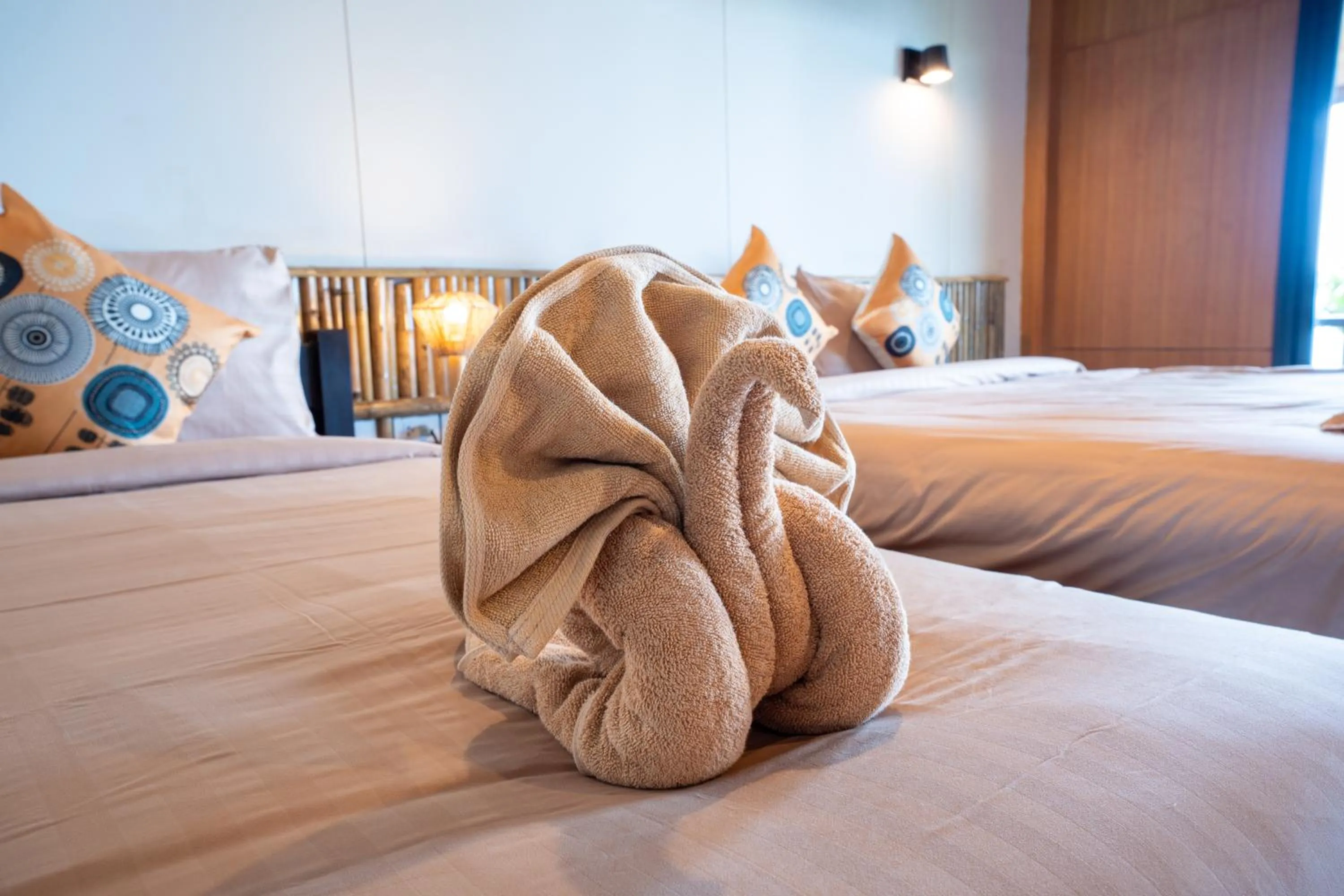 Bed in Relax Bay Beach Resort