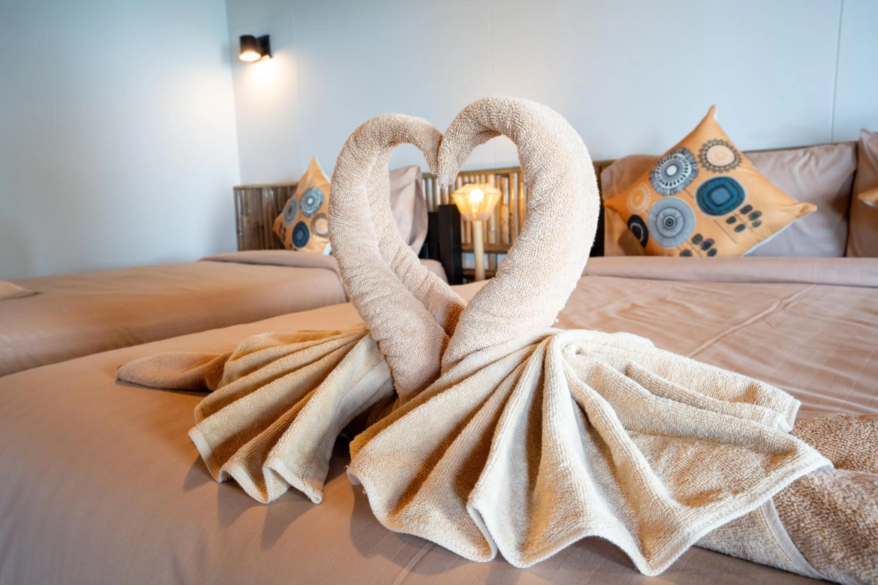 Bed in Relax Bay Beach Resort